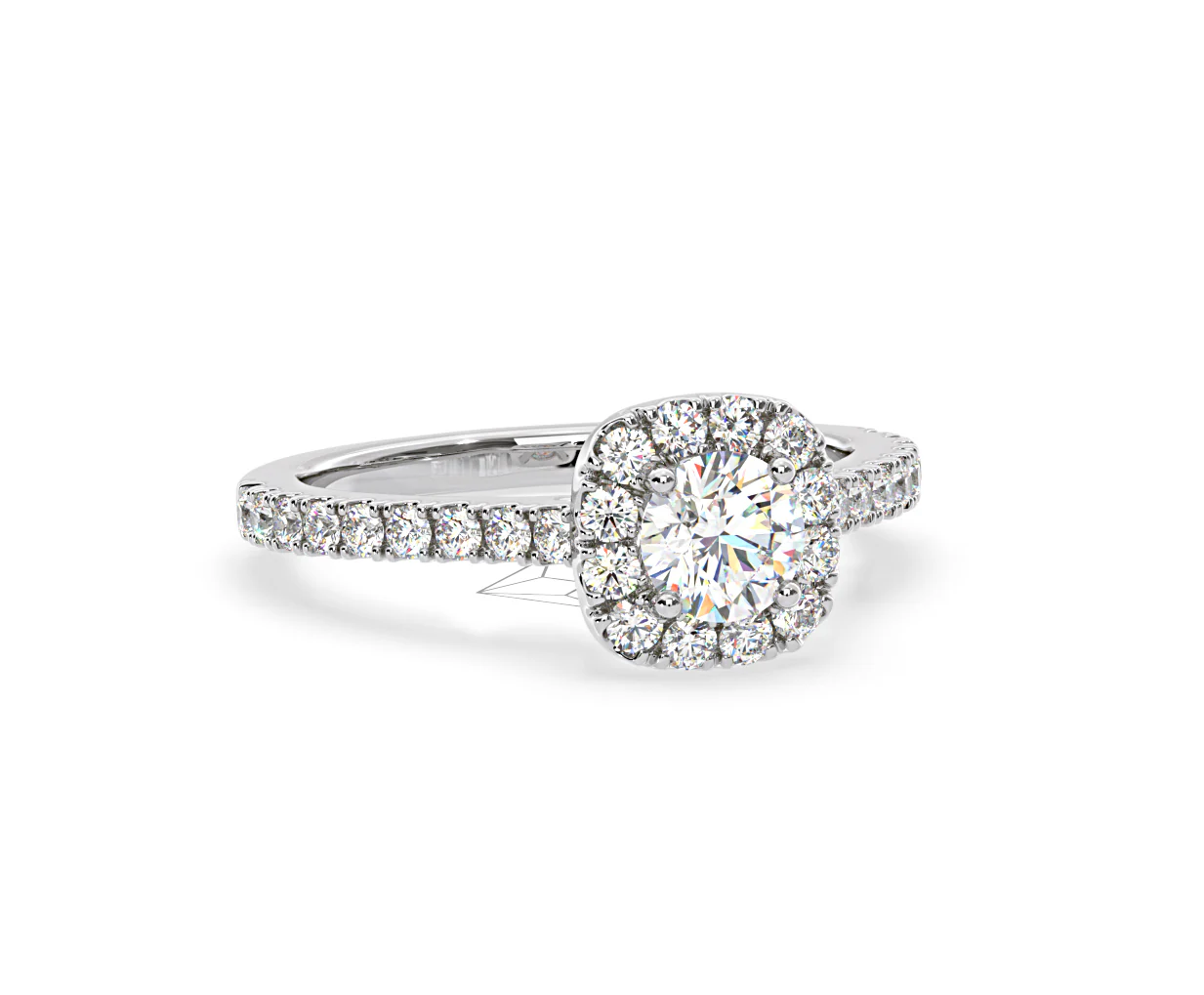 Elizabeth GIA Diamond Halo Engagement Ring in Platinum 1.30ct G/VS2 - Image 83