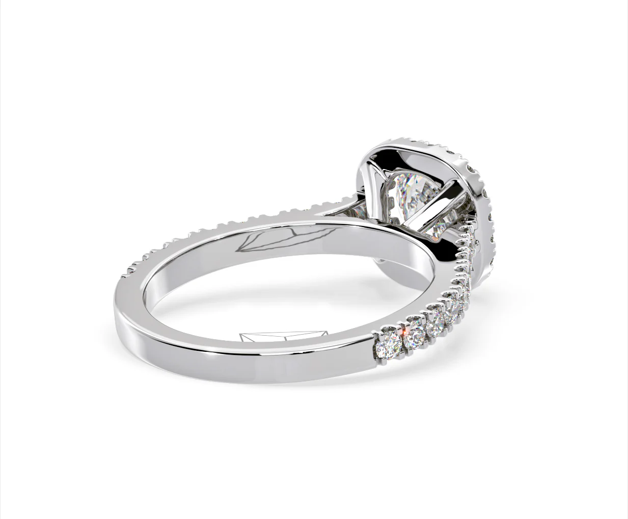 Elizabeth GIA Diamond Halo Engagement Ring in Platinum 1.50ct G/SI2 - Image 55