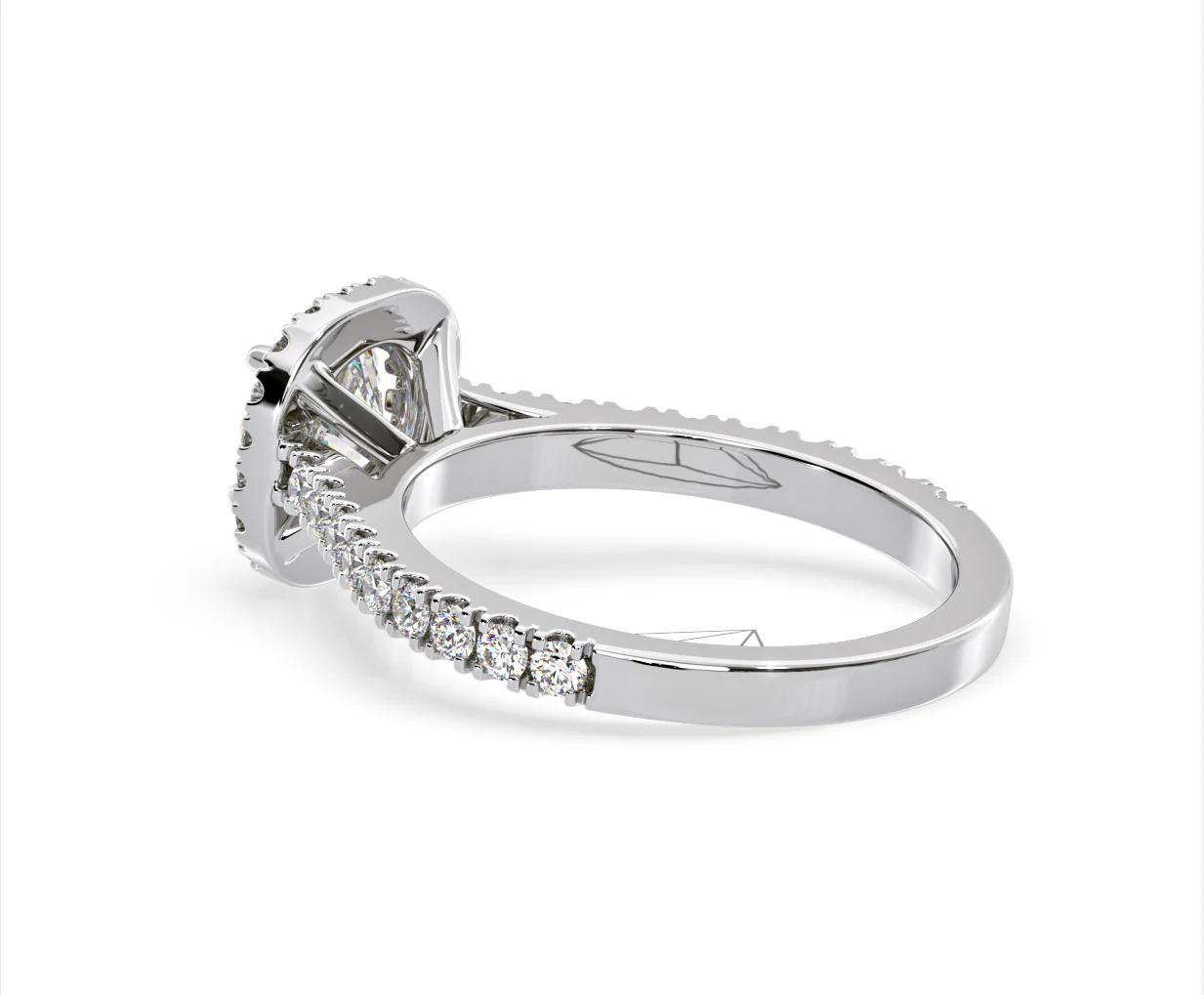 Elizabeth Lab Diamond Halo Engagement Ring 18K White Gold 1.70ct F/VS1 - Image 35