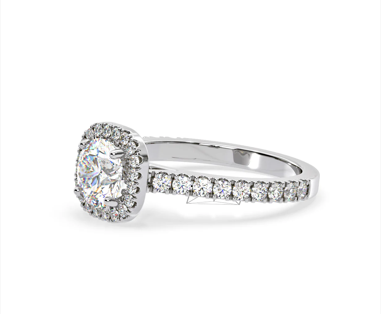 Elizabeth Lab Diamond Halo Engagement Ring 18K White Gold 2.00ct F/VS1 - Image 18