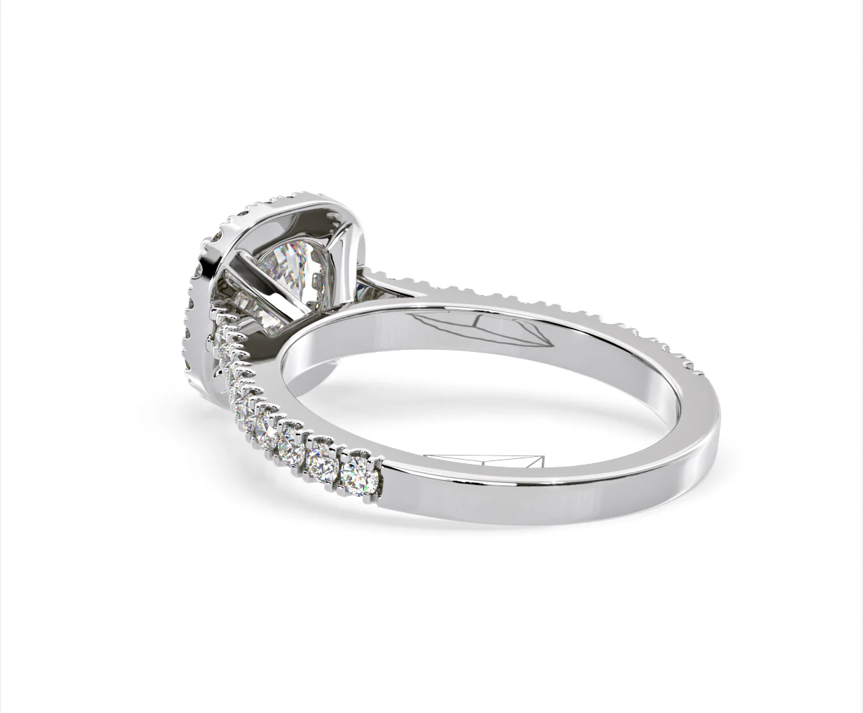 Elizabeth Lab Diamond Halo Engagement Ring 18K White Gold 2.00ct F/VS1 - Image 37