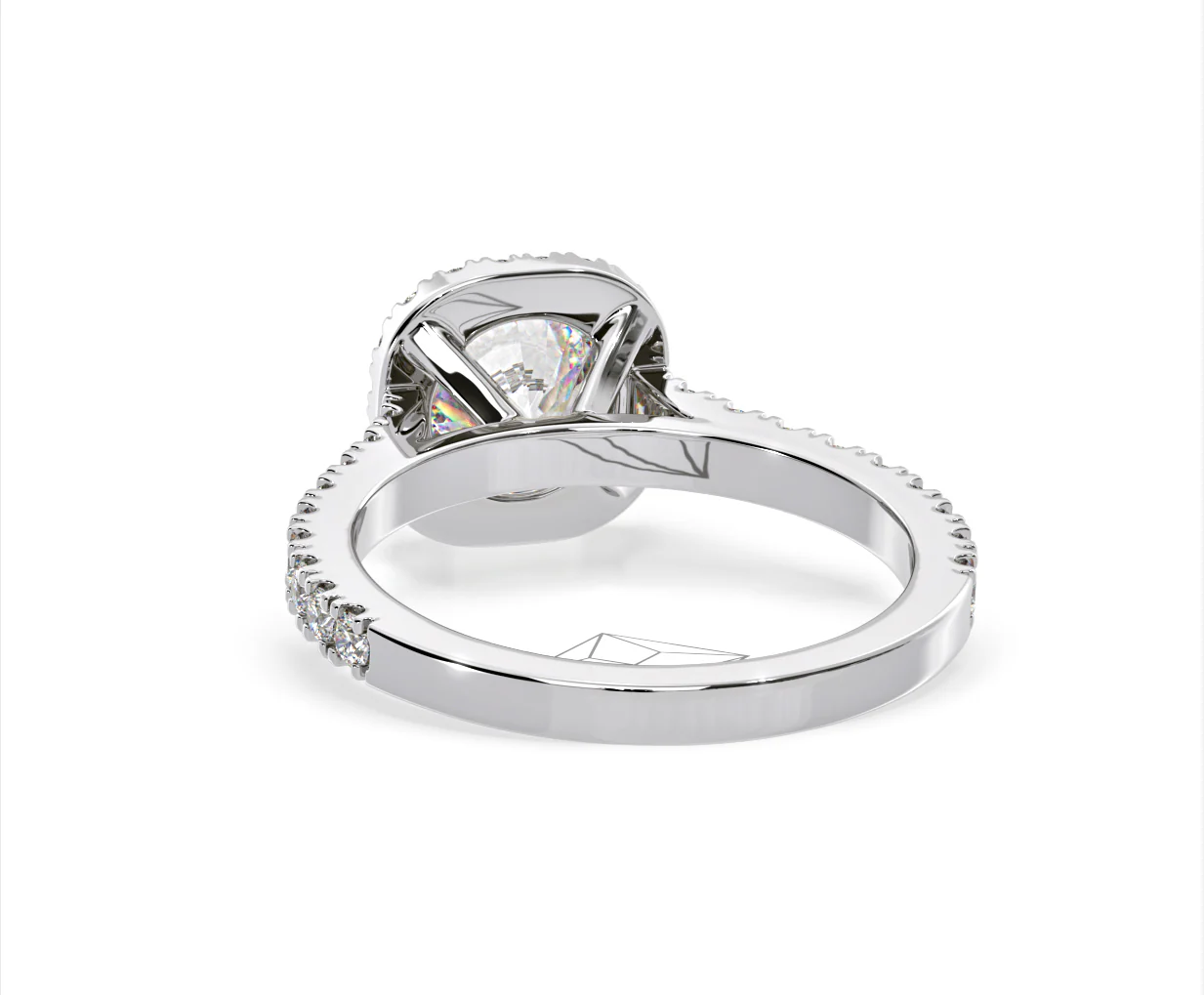 Elizabeth Lab Diamond Halo Engagement Ring 18K White Gold 2.00ct F/VS1 - Image 43