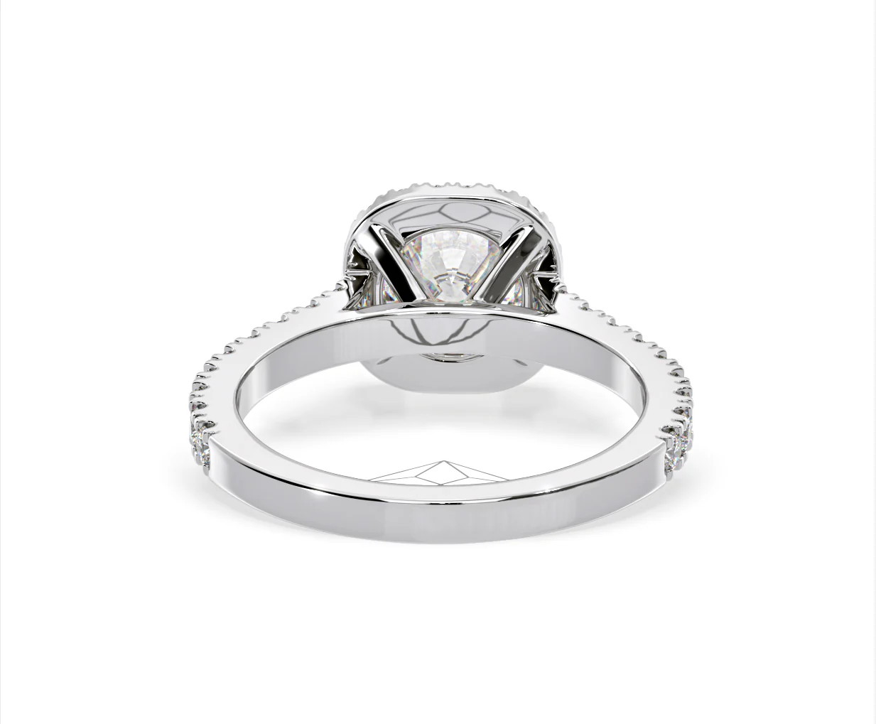 Elizabeth Lab Diamond Halo Engagement Ring 18K White Gold 2.00ct F/VS1 - Image 47
