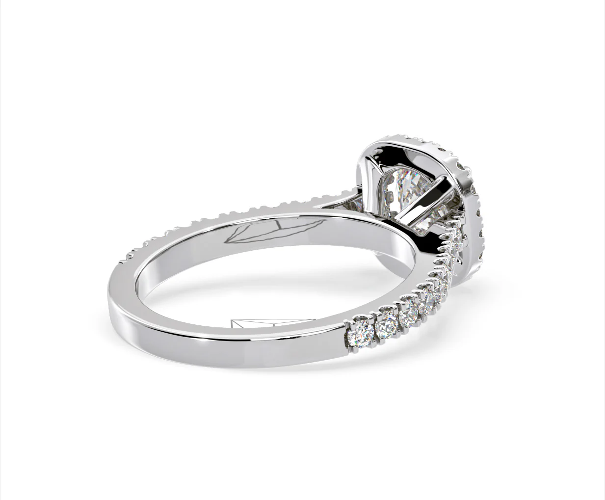 Elizabeth Lab Diamond Halo Engagement Ring 18K White Gold 2.50ct F/VS1 - Image 56