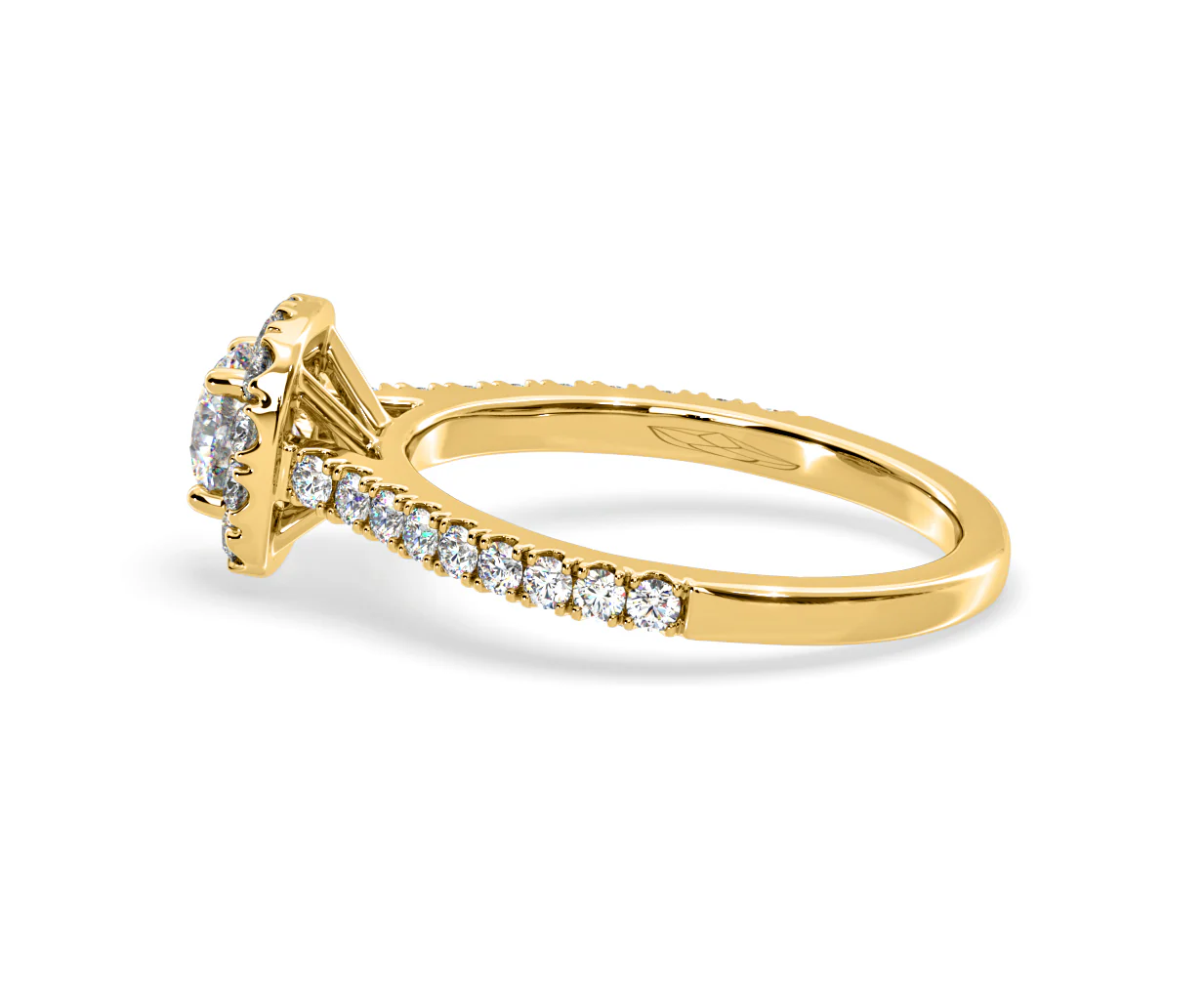 Elizabeth Lab Diamond Halo Engagement Ring in 18K Gold 1.00ct F/VS1 - Image 29