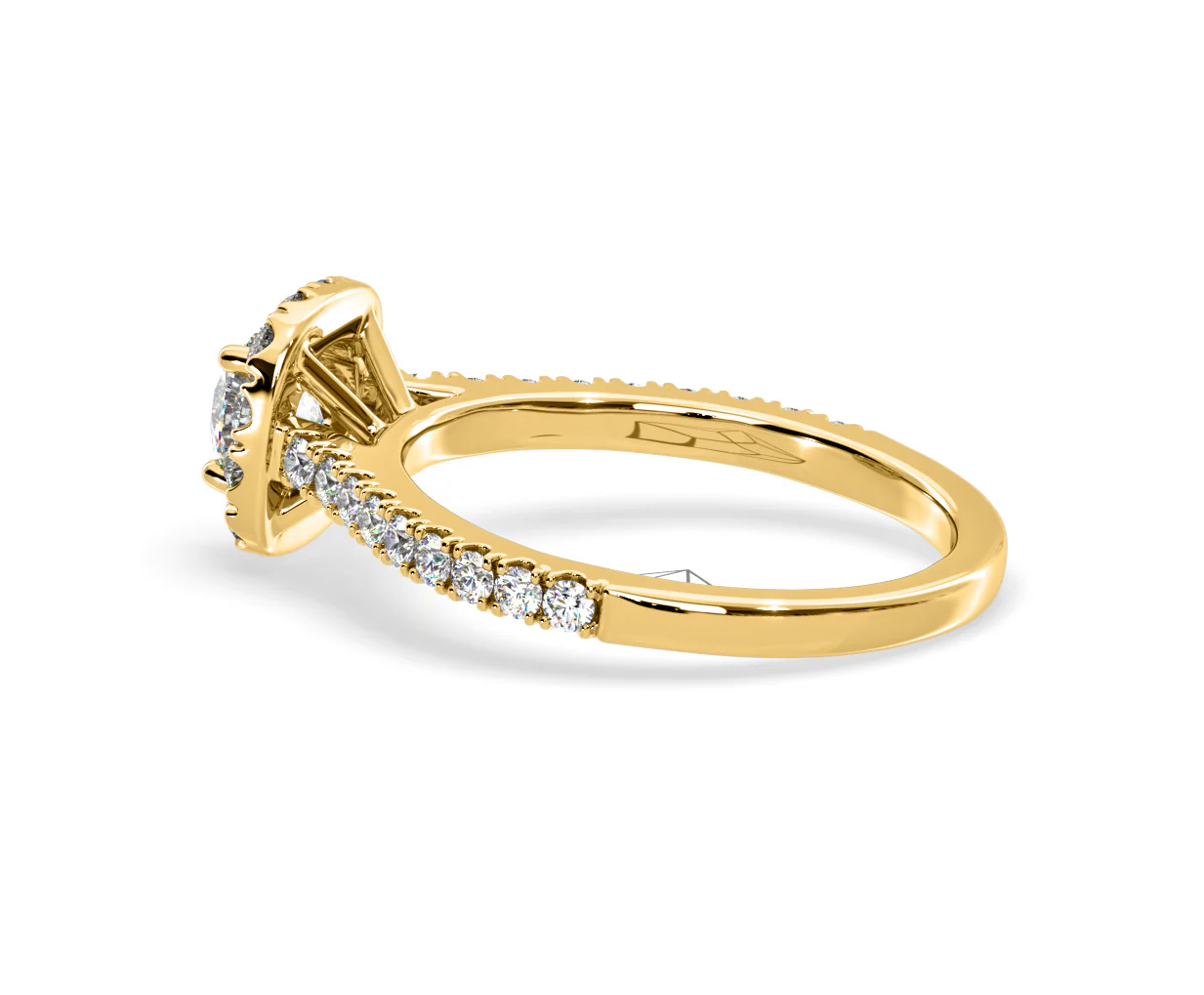Elizabeth Lab Diamond Halo Engagement Ring in 18K Gold 1.00ct F/VS1 - Image 32