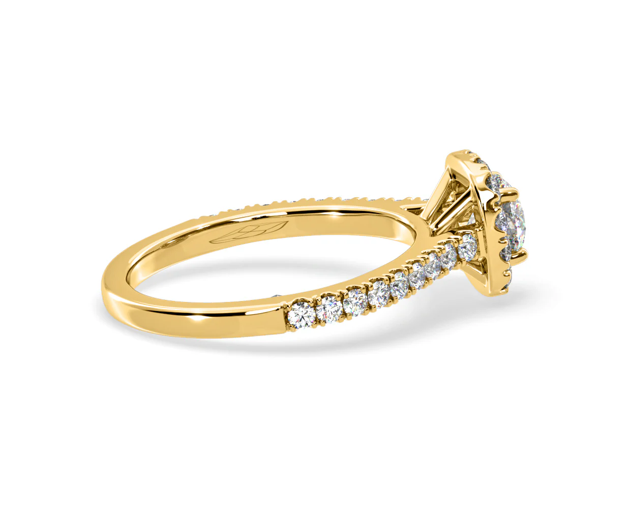 Elizabeth Lab Diamond Halo Engagement Ring in 18K Gold 1.00ct F/VS1 - Image 63