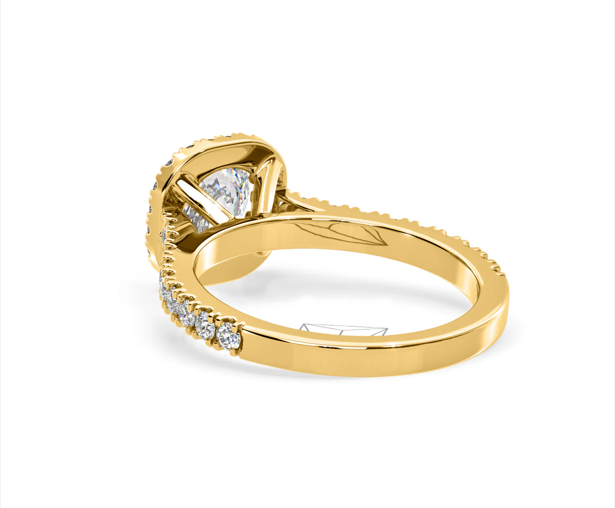 Elizabeth Lab Diamond Halo Engagement Ring in 18K Gold 2.00ct F/VS1 - Image 39