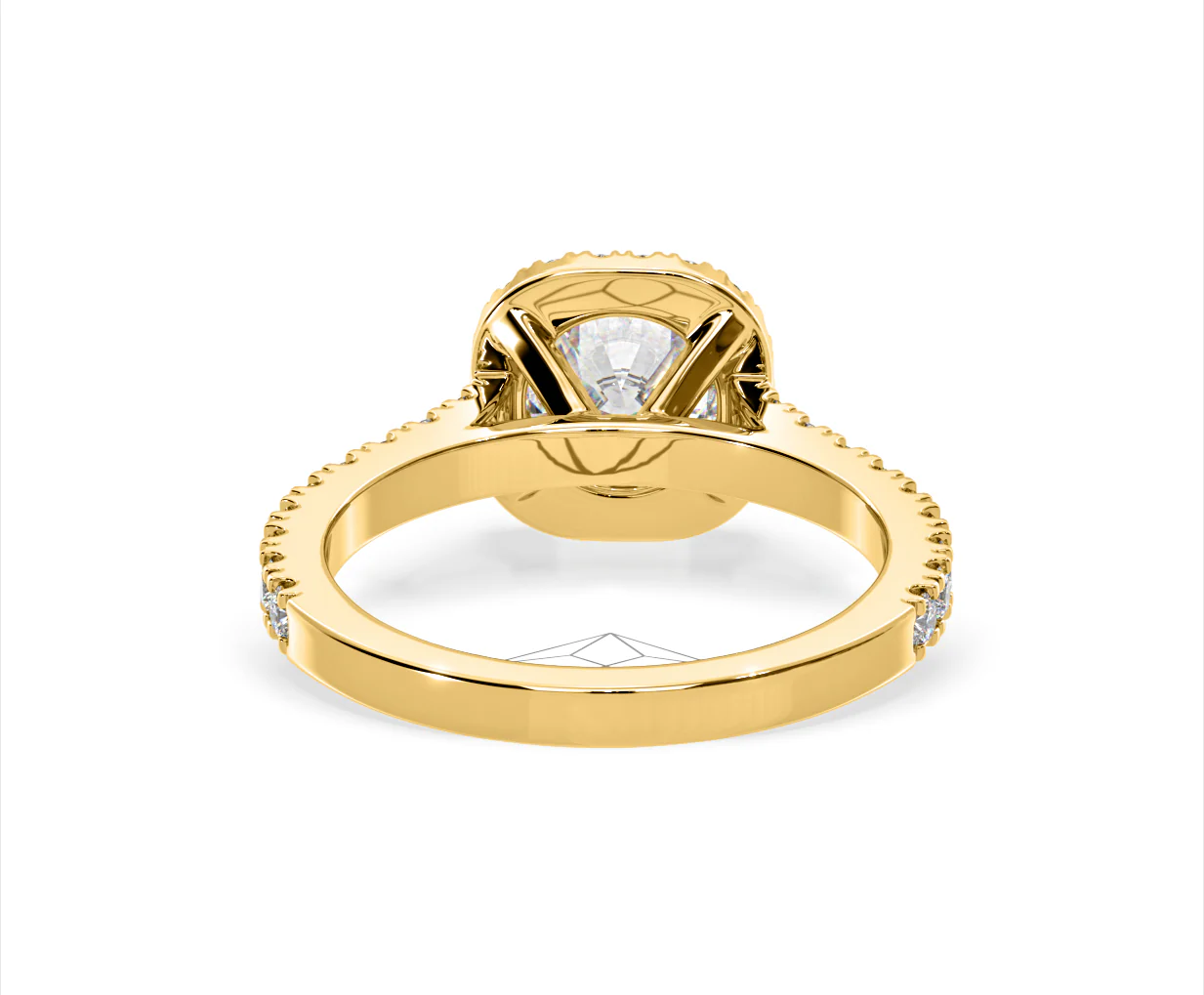 Elizabeth Lab Diamond Halo Engagement Ring in 18K Gold 2.00ct F/VS1 - Image 47