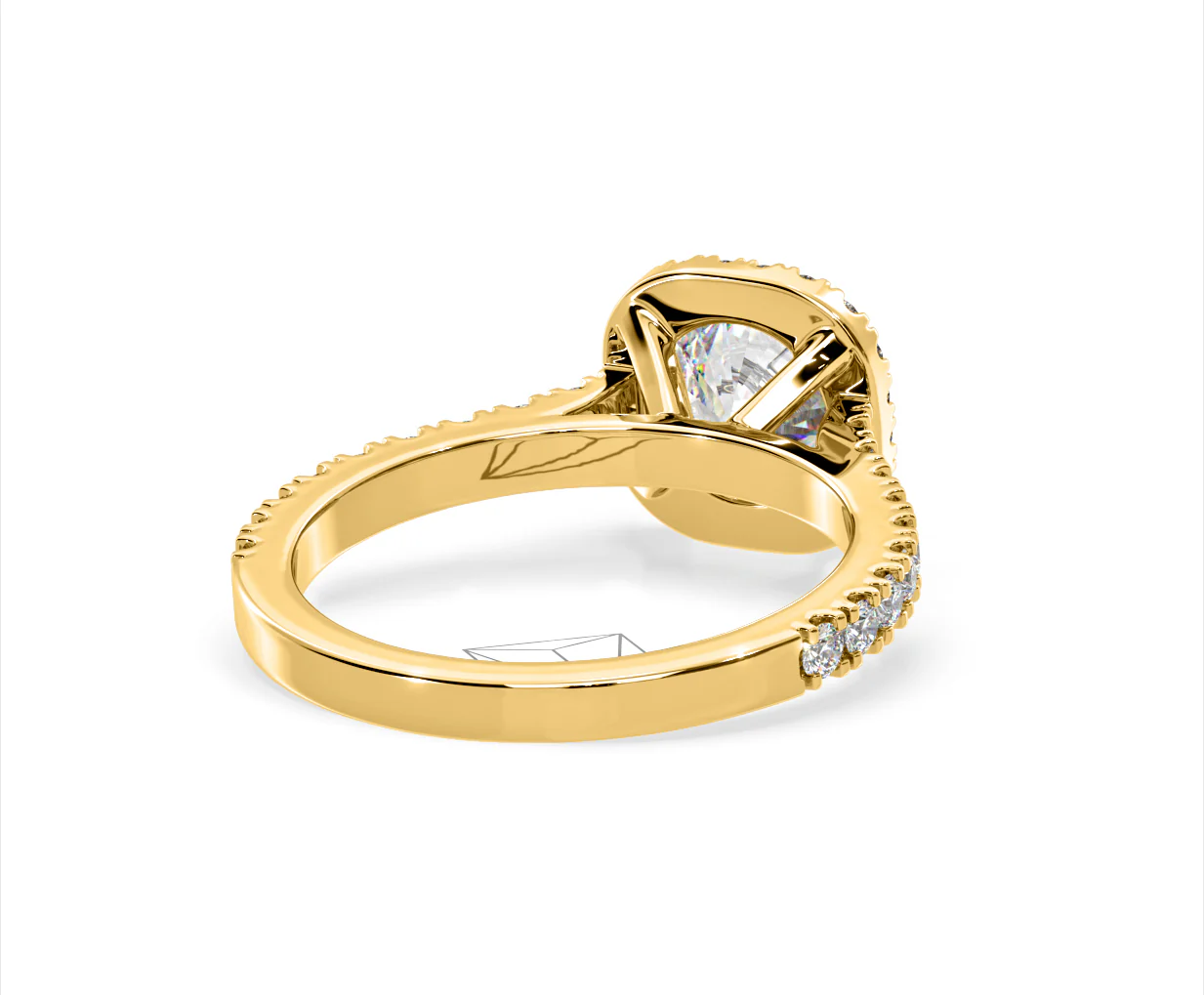 Elizabeth Lab Diamond Halo Engagement Ring in 18K Gold 2.00ct F/VS1 - Image 52