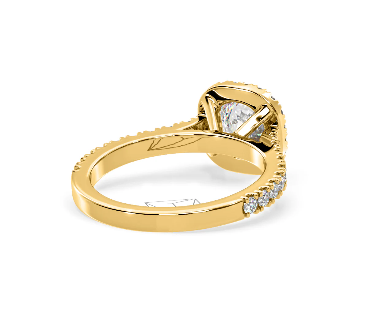 Elizabeth Lab Diamond Halo Engagement Ring in 18K Gold 2.00ct F/VS1 - Image 53
