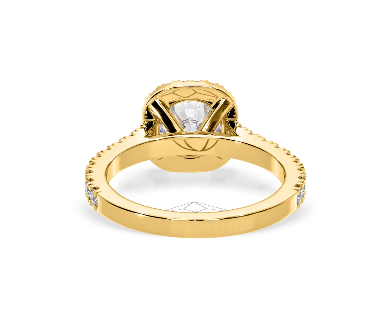 Elizabeth Lab Diamond Halo Engagement Ring in 18K Gold 2.50ct F/VS1 - Image 46