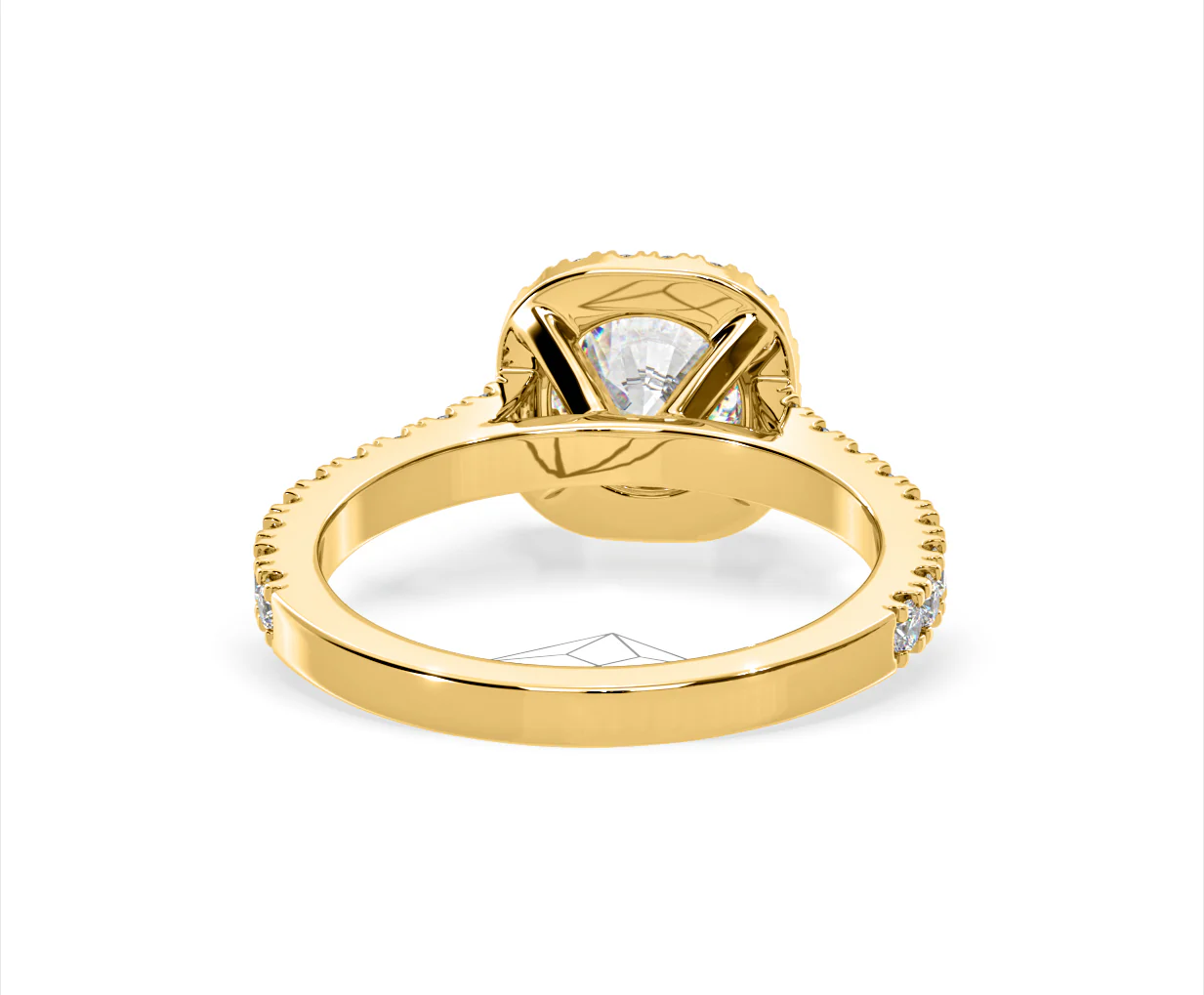 Elizabeth Lab Diamond Halo Engagement Ring in 18K Gold 2.50ct F/VS1 - Image 48