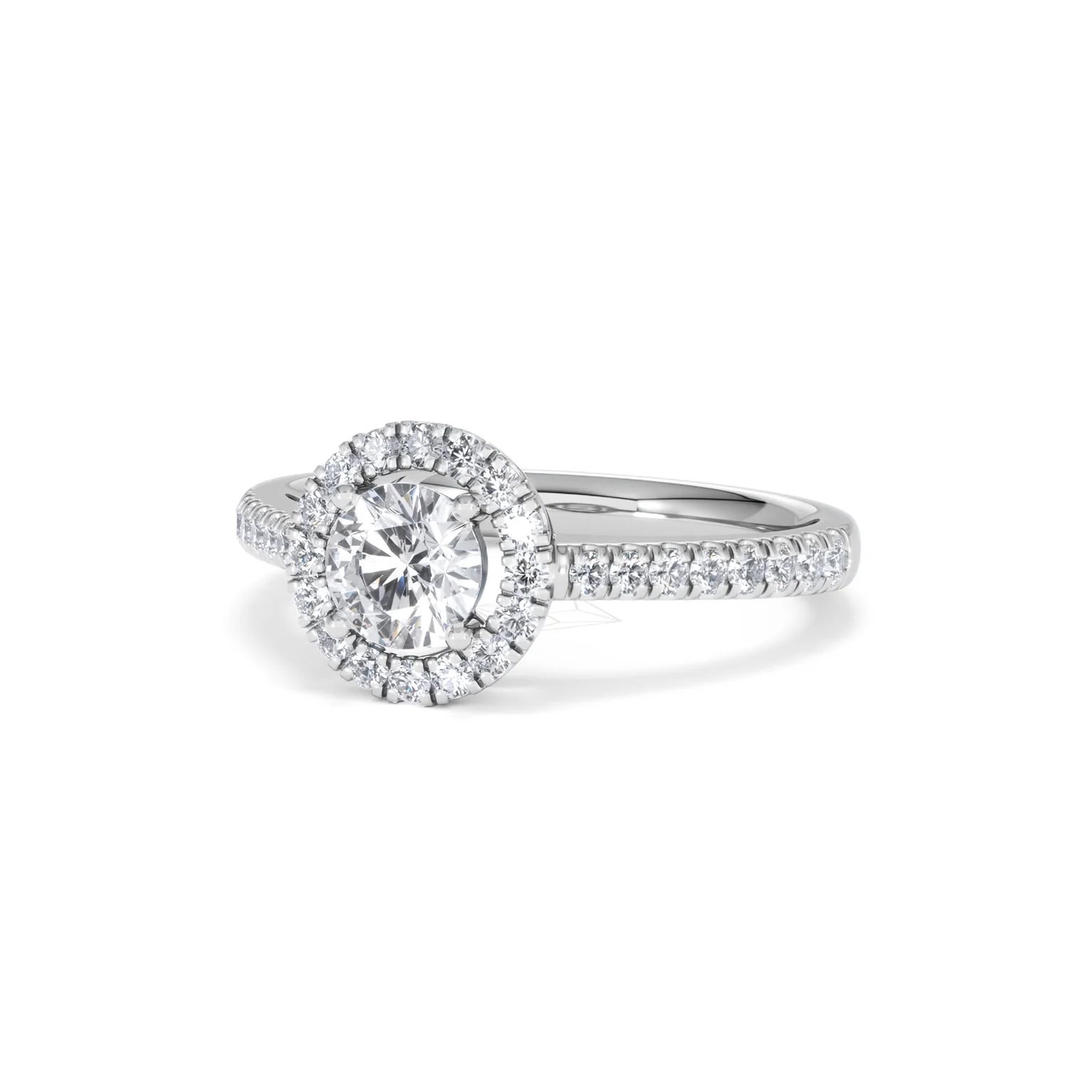 Ella Halo Lab Diamond Engagement Ring 0.86ct F/VS1 in Platinum - Image 83