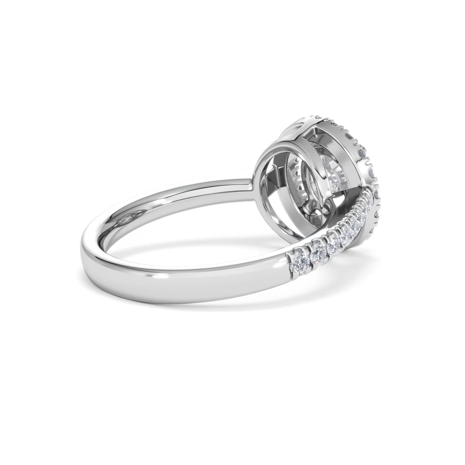 Ella Halo Lab Diamond Engagement Ring IGI 1.30ct F/VS1 18K White Gold - Image 37