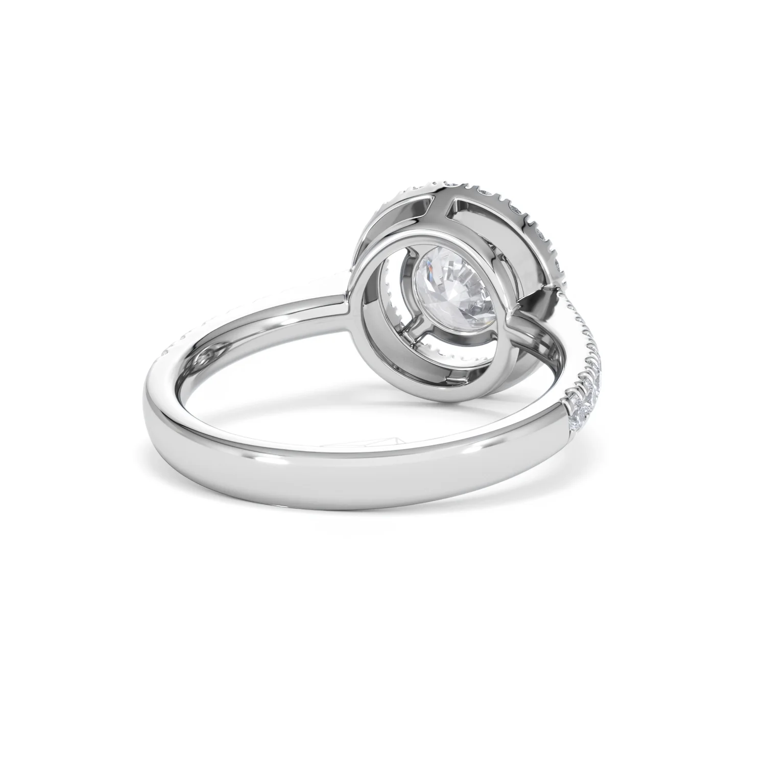 Ella Halo Lab Diamond Engagement Ring IGI 1.30ct F/VS1 18K White Gold - Image 43