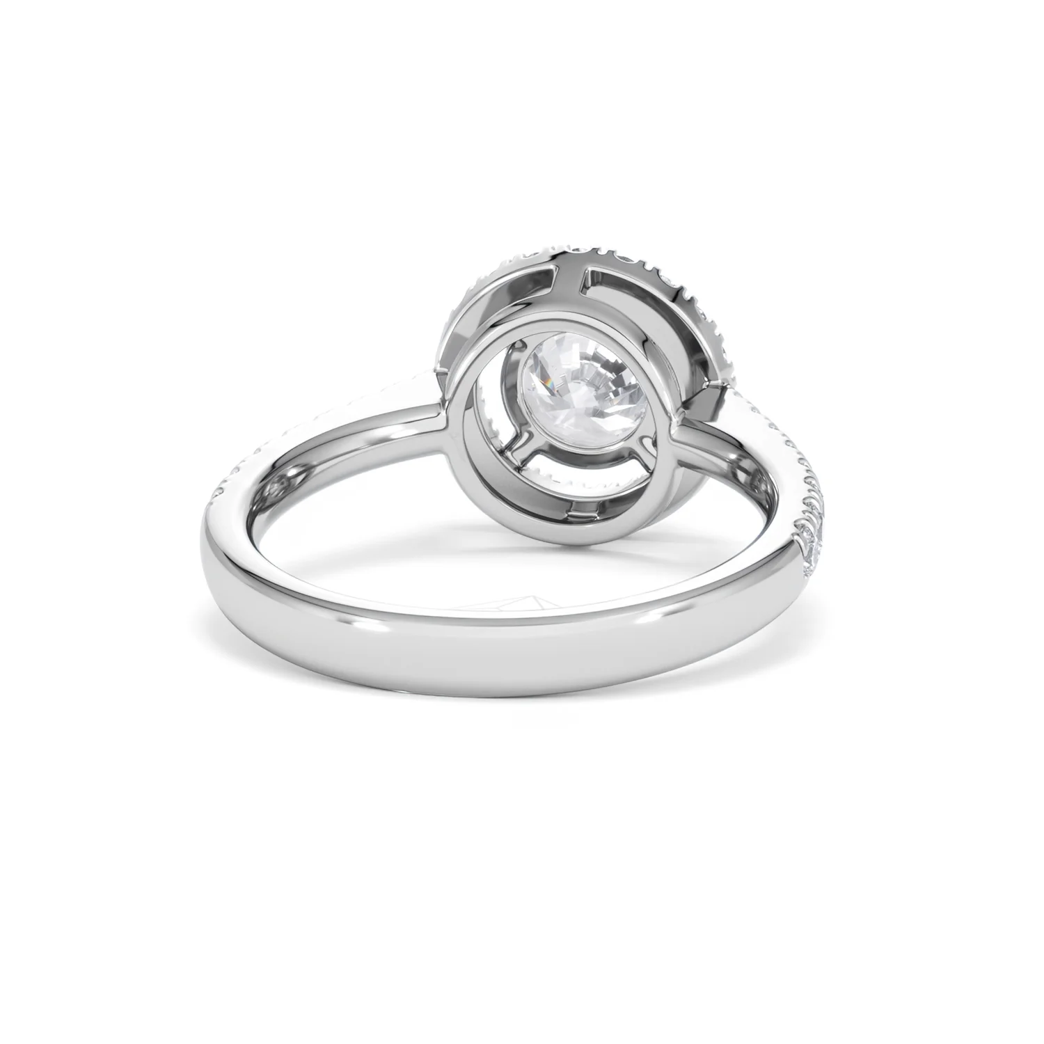 Ella Halo Lab Diamond Engagement Ring IGI 1.30ct F/VS1 18K White Gold - Image 45