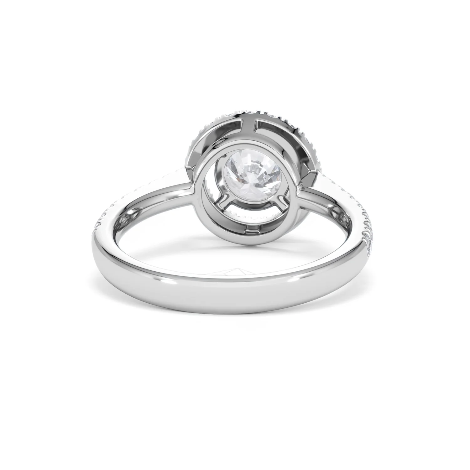 Ella Halo Lab Diamond Engagement Ring IGI 1.30ct F/VS1 18K White Gold - Image 46