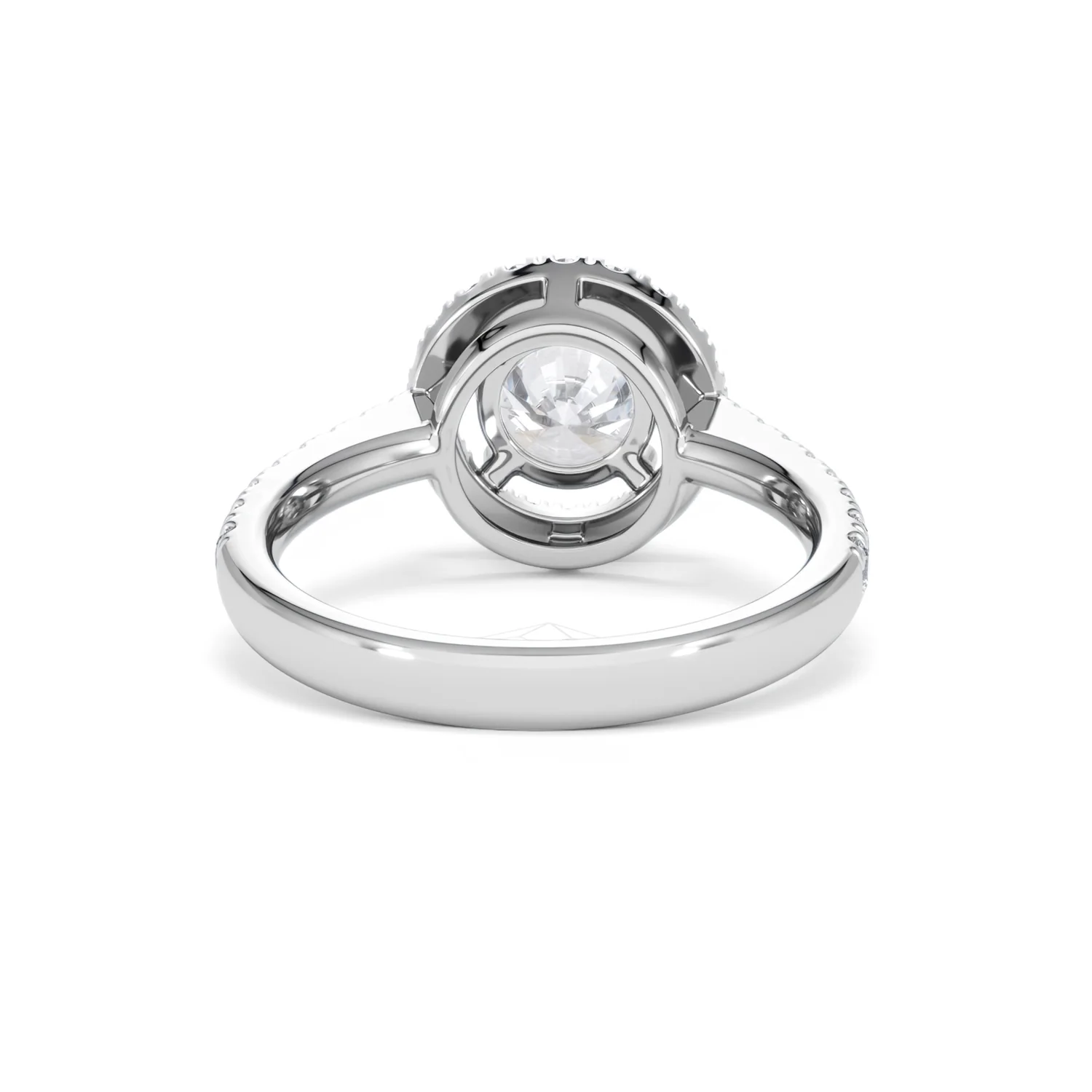 Ella Halo Lab Diamond Engagement Ring IGI 1.30ct F/VS1 18K White Gold - Image 47