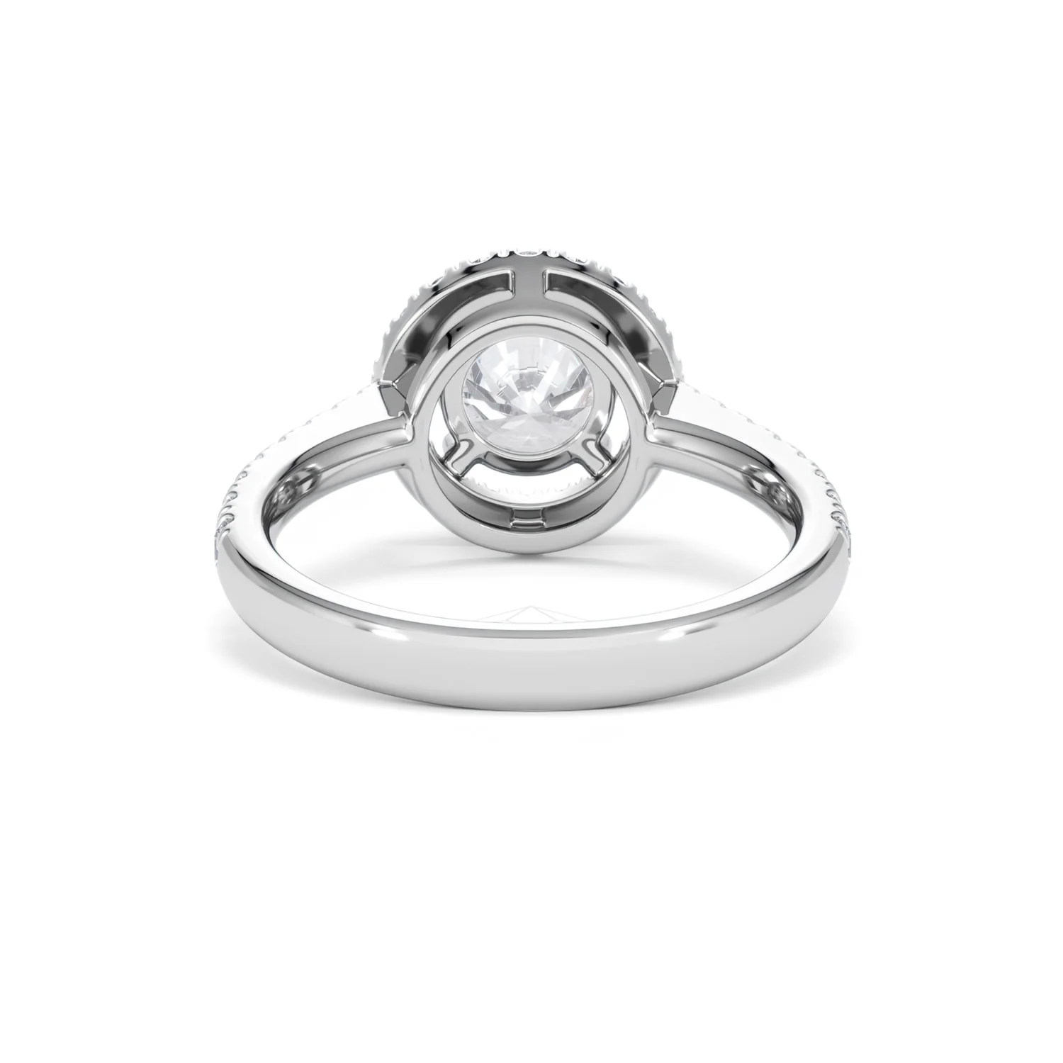 Ella Halo Lab Diamond Engagement Ring IGI 1.30ct F/VS1 18K White Gold - Image 48