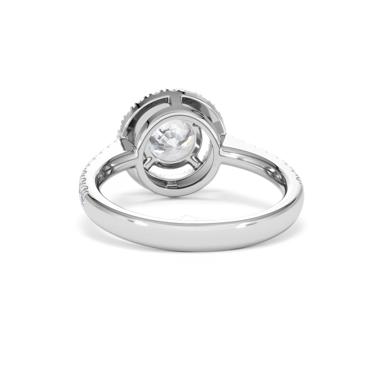 Ella Halo Lab Diamond Engagement Ring IGI 1.30ct F/VS1 18K White Gold - Image 50