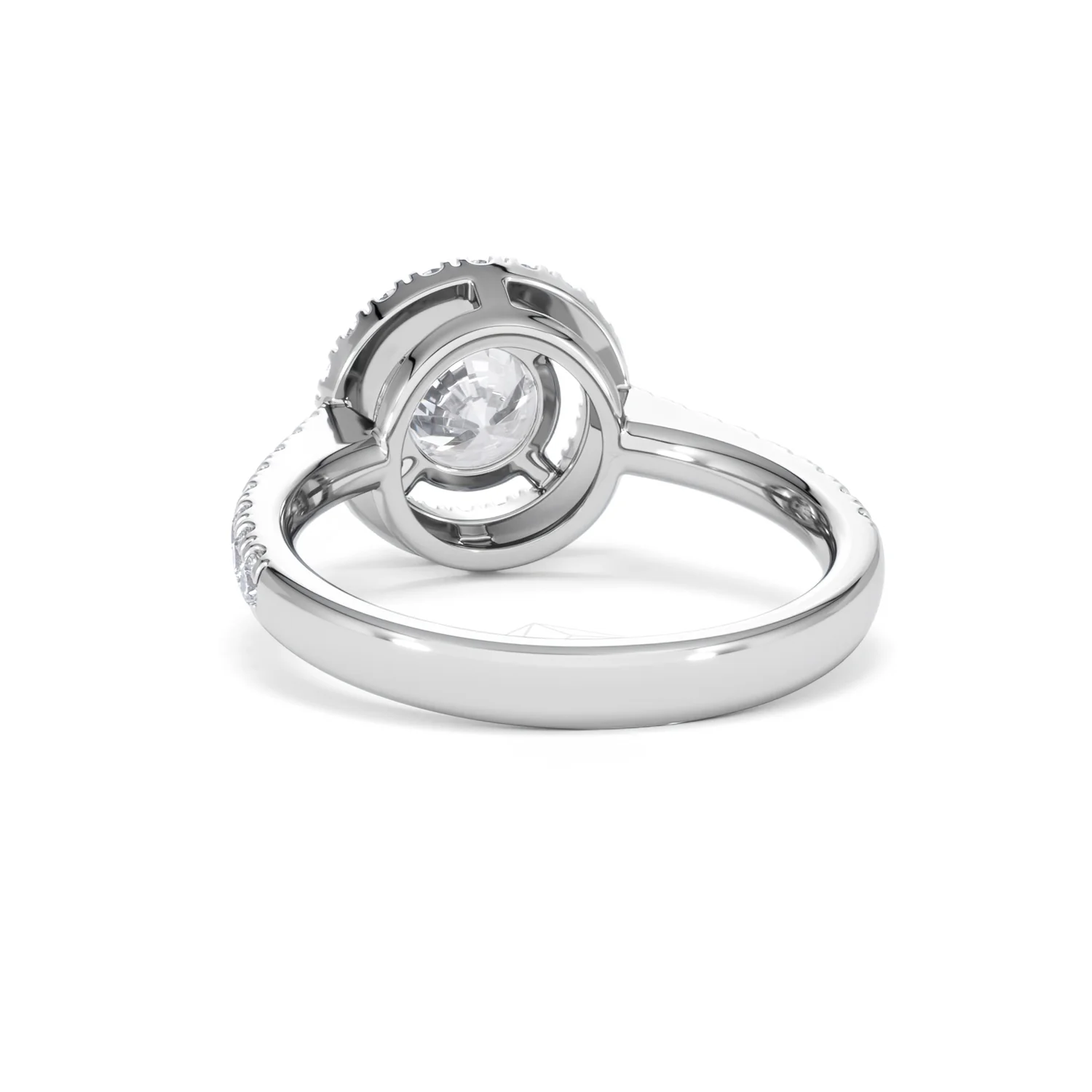 Ella Halo Lab Diamond Engagement Ring IGI 1.30ct F/VS1 18K White Gold - Image 51
