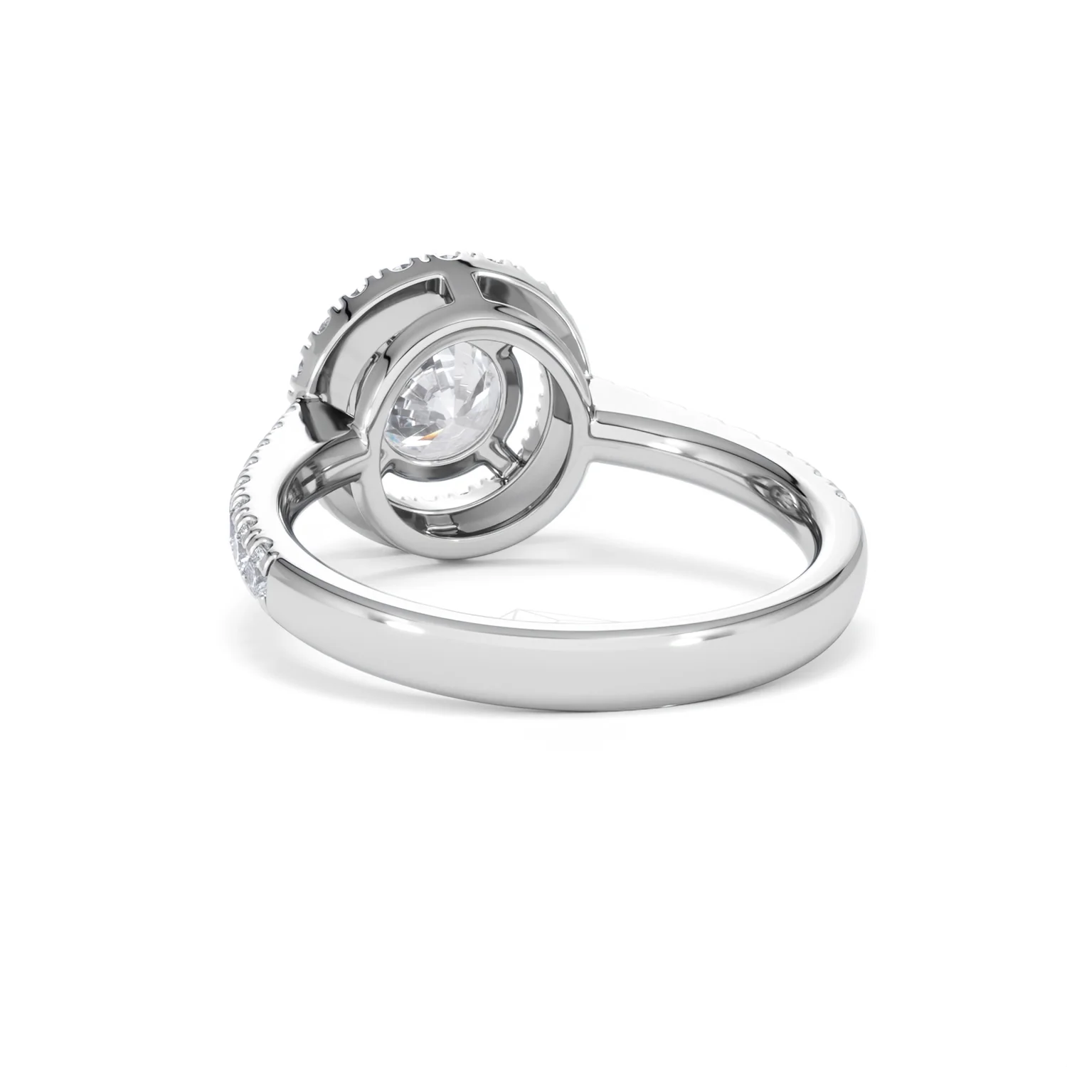 Ella Halo Lab Diamond Engagement Ring IGI 1.30ct F/VS1 18K White Gold - Image 52