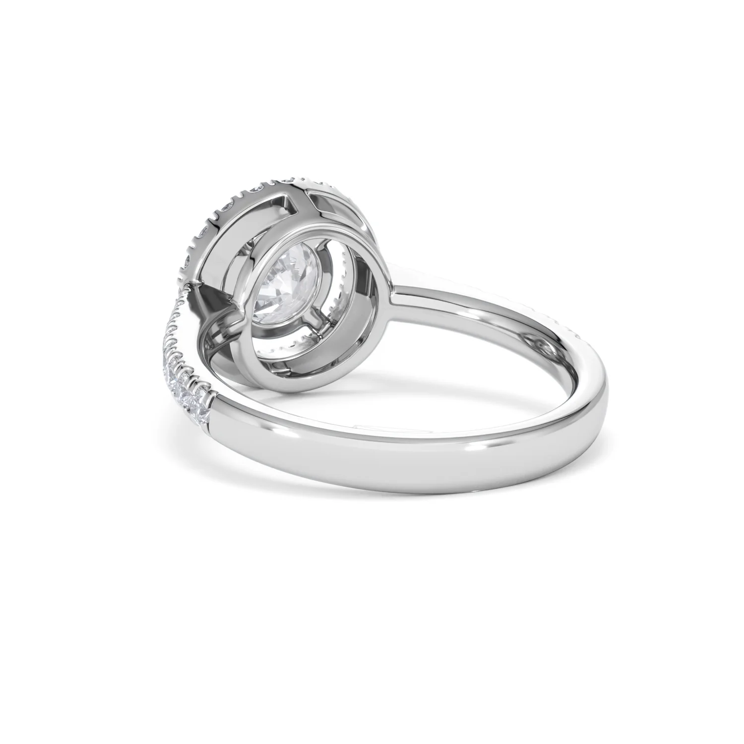Ella Halo Lab Diamond Engagement Ring IGI 1.30ct F/VS1 18K White Gold - Image 54