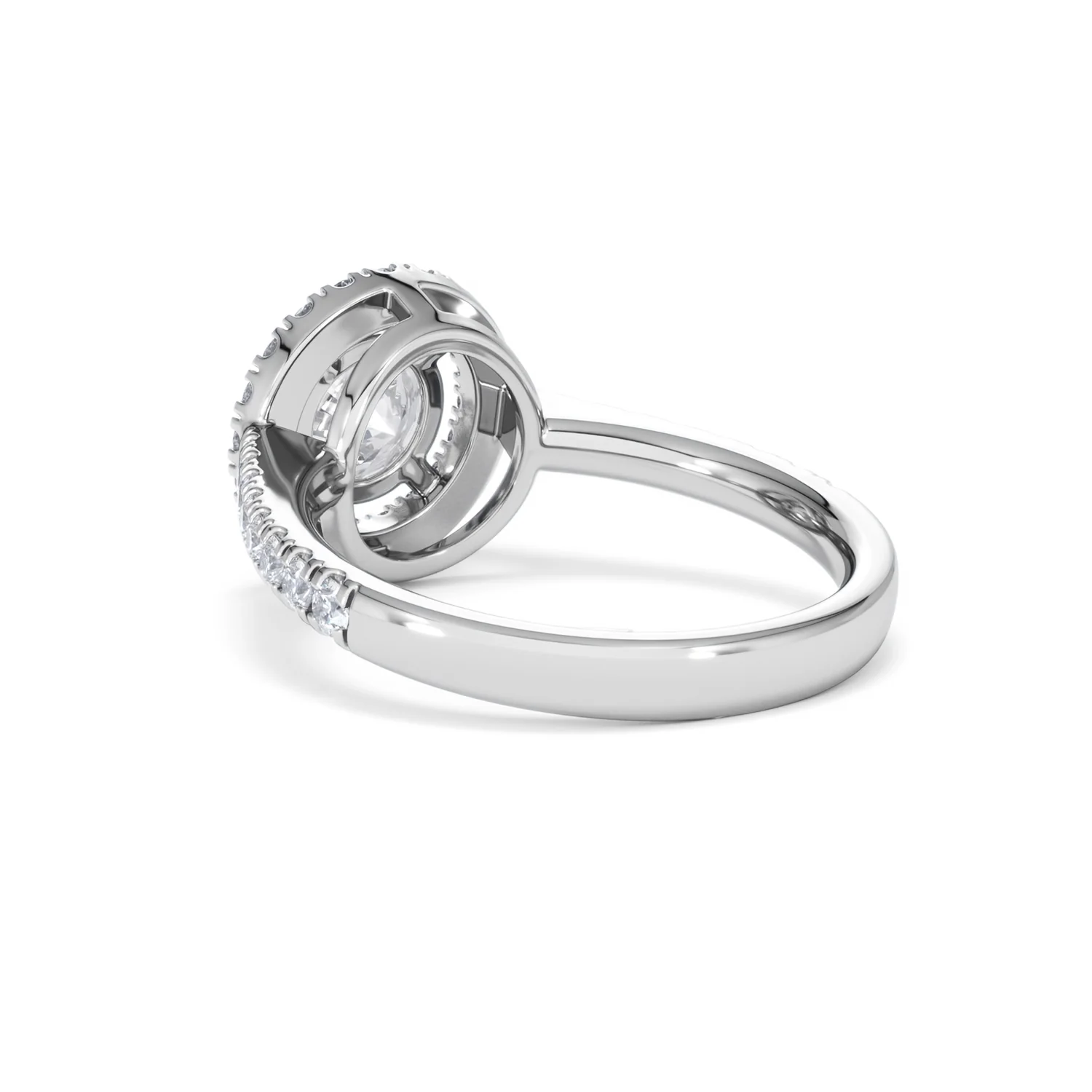 Ella Halo Lab Diamond Engagement Ring IGI 1.30ct F/VS1 18K White Gold - Image 56