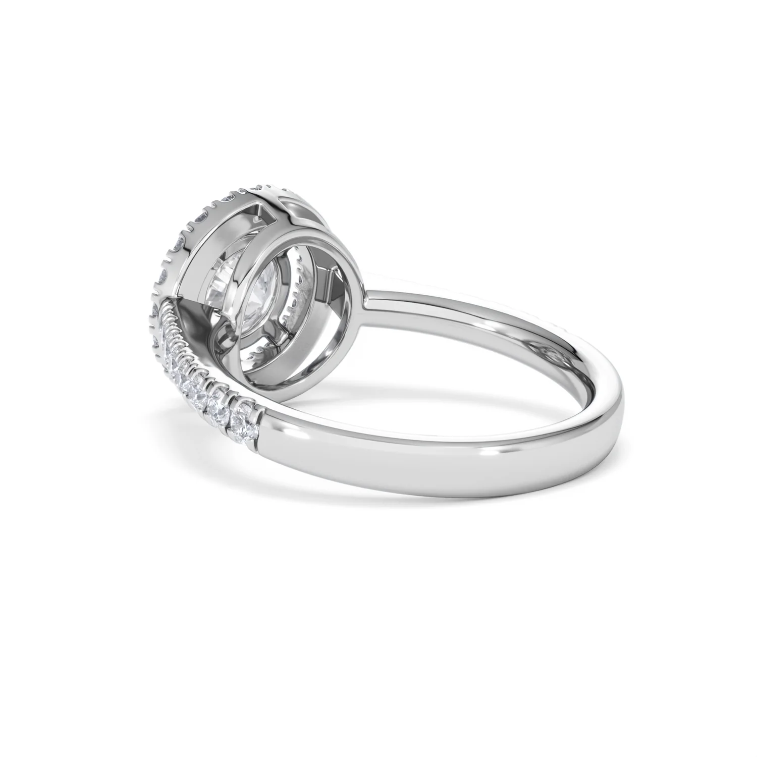 Ella Halo Lab Diamond Engagement Ring IGI 1.30ct F/VS1 18K White Gold - Image 57