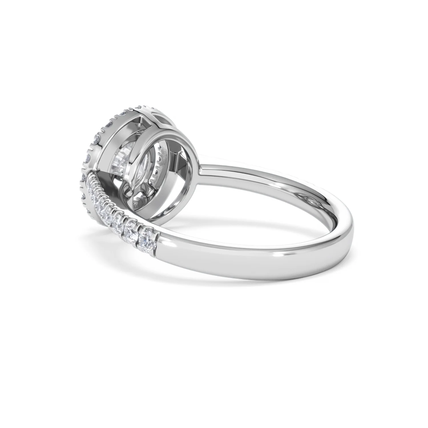 Ella Halo Lab Diamond Engagement Ring IGI 1.30ct F/VS1 18K White Gold - Image 58