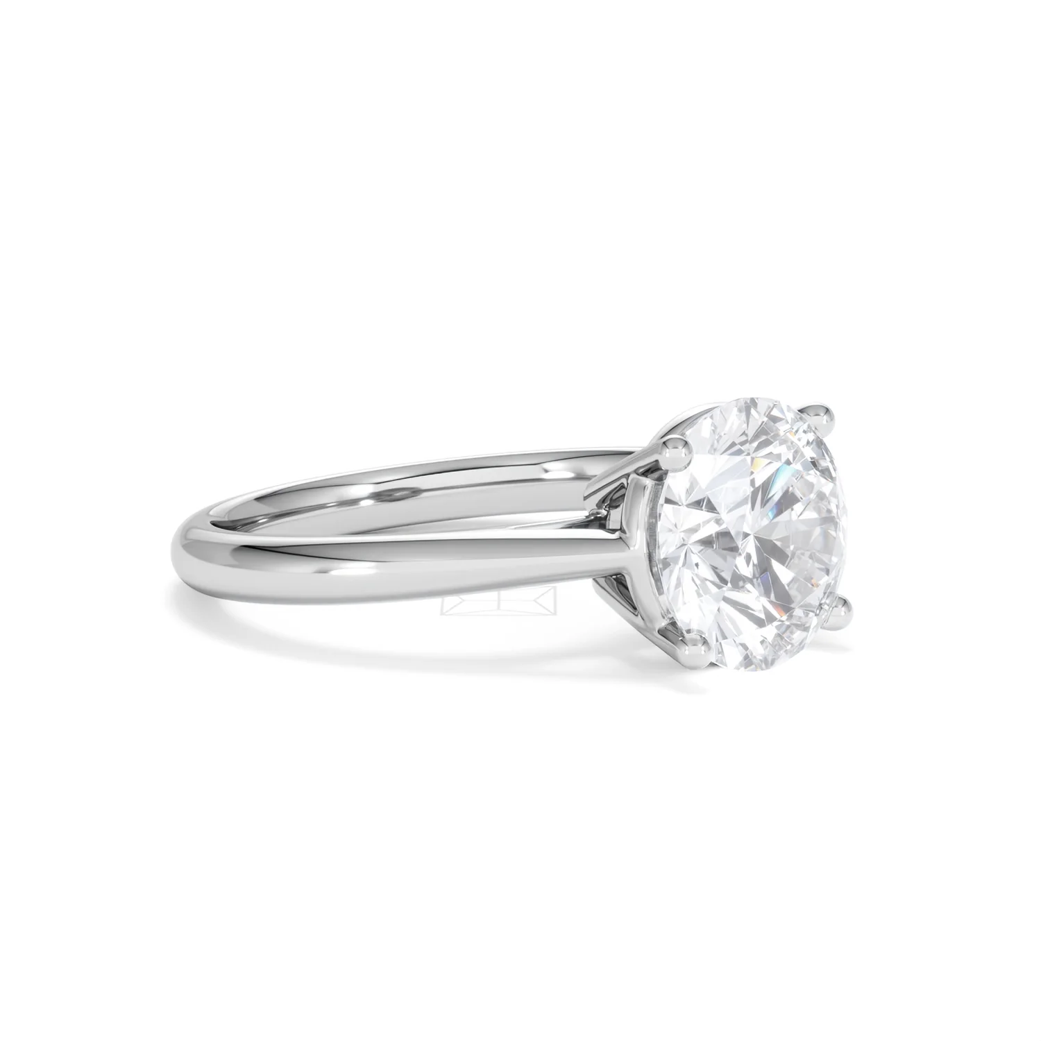 Elysia 3.00ct Lab Diamond Round Cut Engagement Ring in 18K White Gold G/VS1 - Image 19