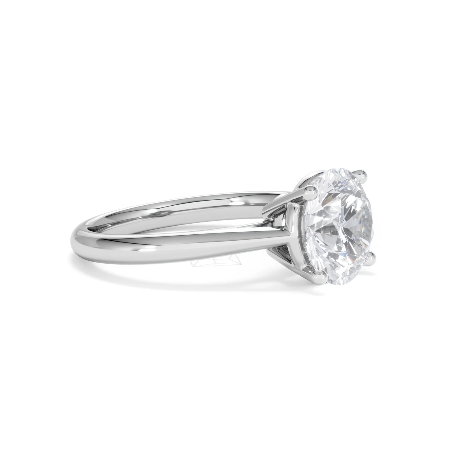 Elysia 3.00ct Lab Diamond Round Cut Engagement Ring in 18K White Gold G/VS1 - Image 21