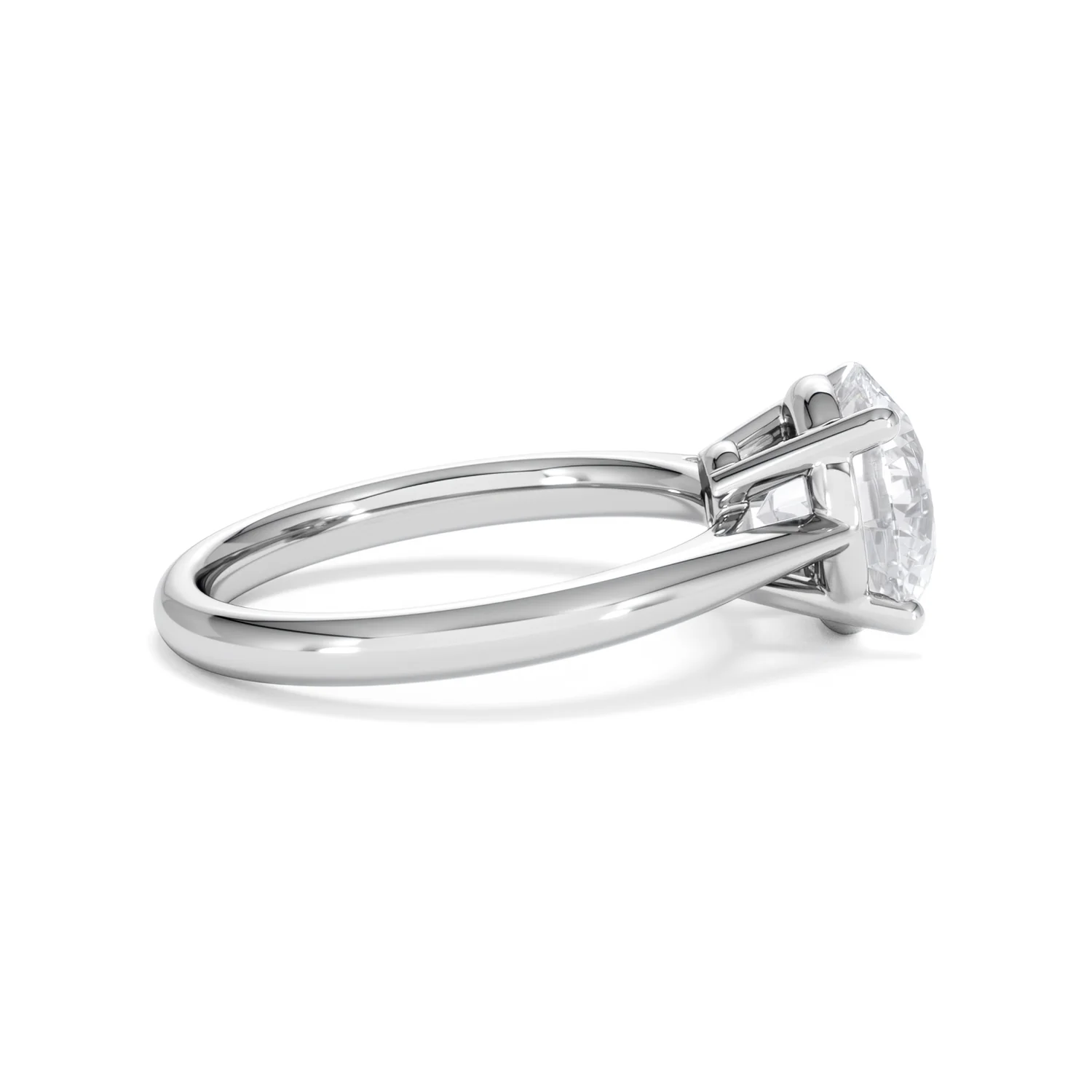 Elysia 3.00ct Lab Diamond Round Cut Engagement Ring in 18K White Gold G/VS1 - Image 30