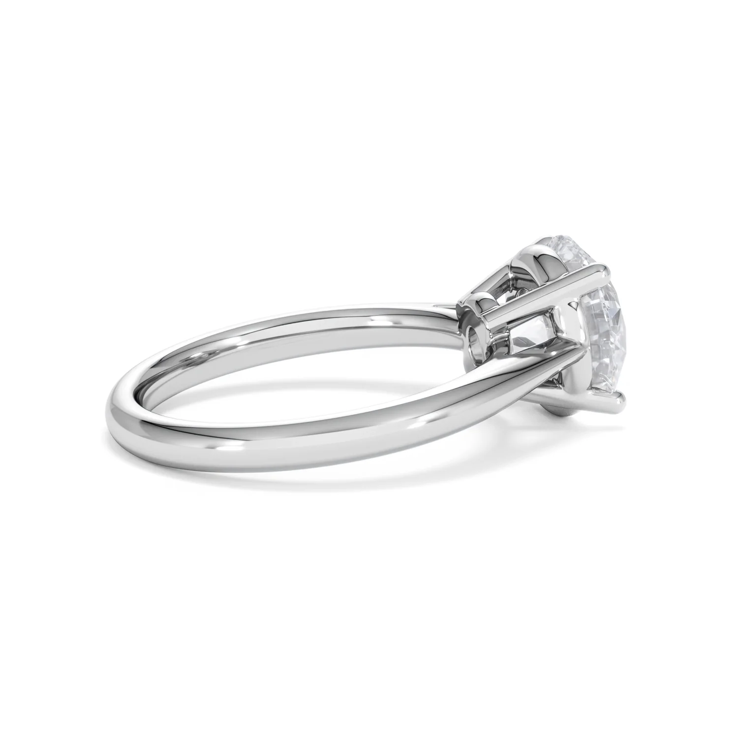Elysia 3.00ct Lab Diamond Round Cut Engagement Ring in 18K White Gold G/VS1 - Image 33