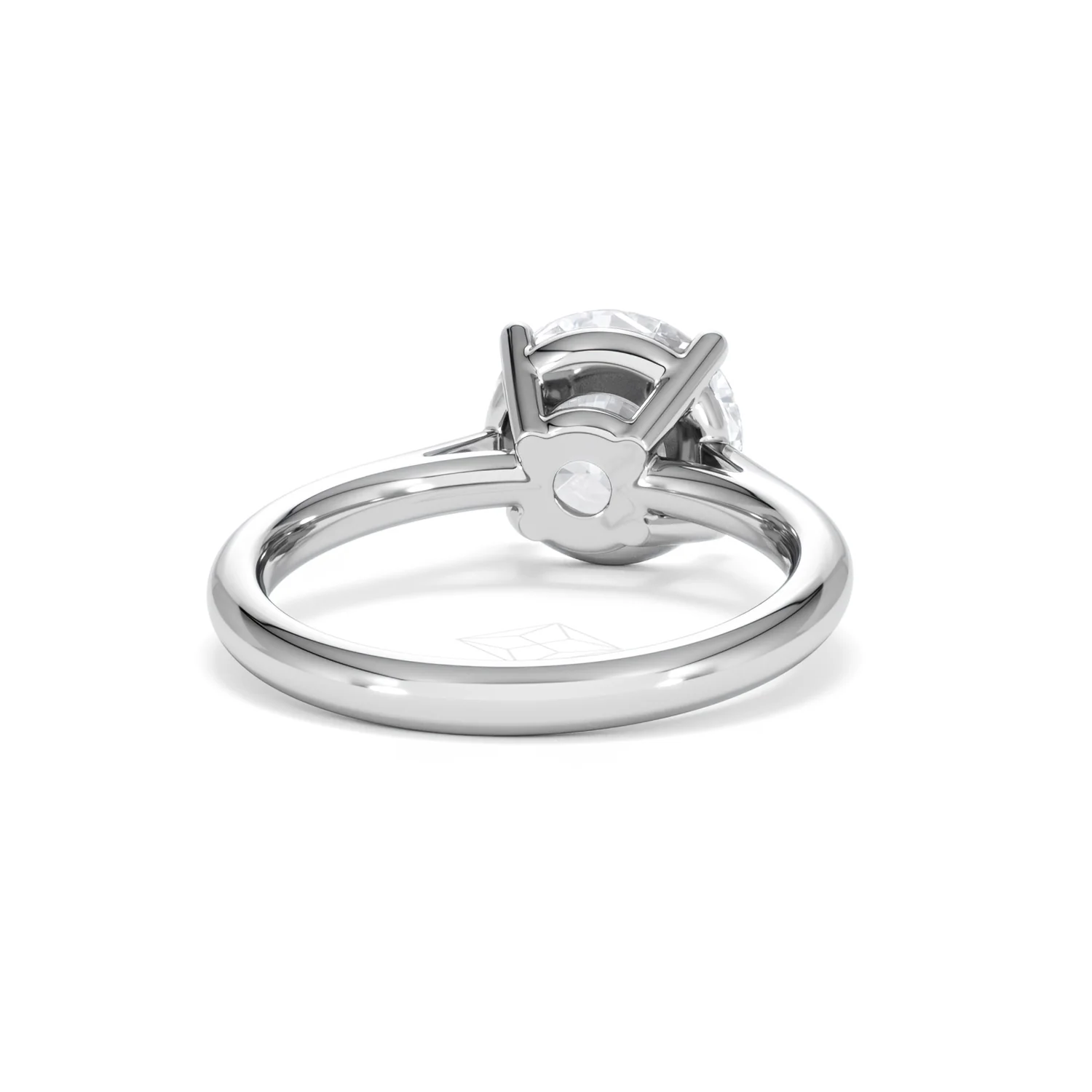 Elysia 3.00ct Lab Diamond Round Cut Engagement Ring in 18K White Gold G/VS1 - Image 46