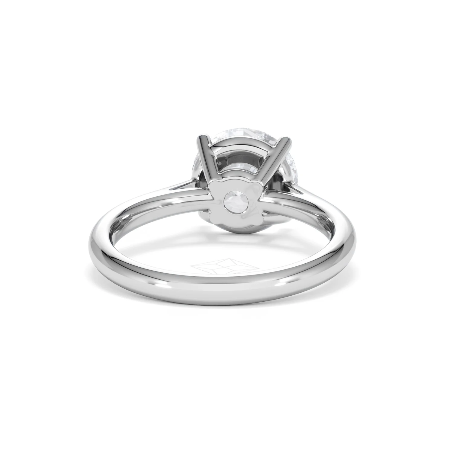 Elysia 3.00ct Lab Diamond Round Cut Engagement Ring in 18K White Gold G/VS1 - Image 47
