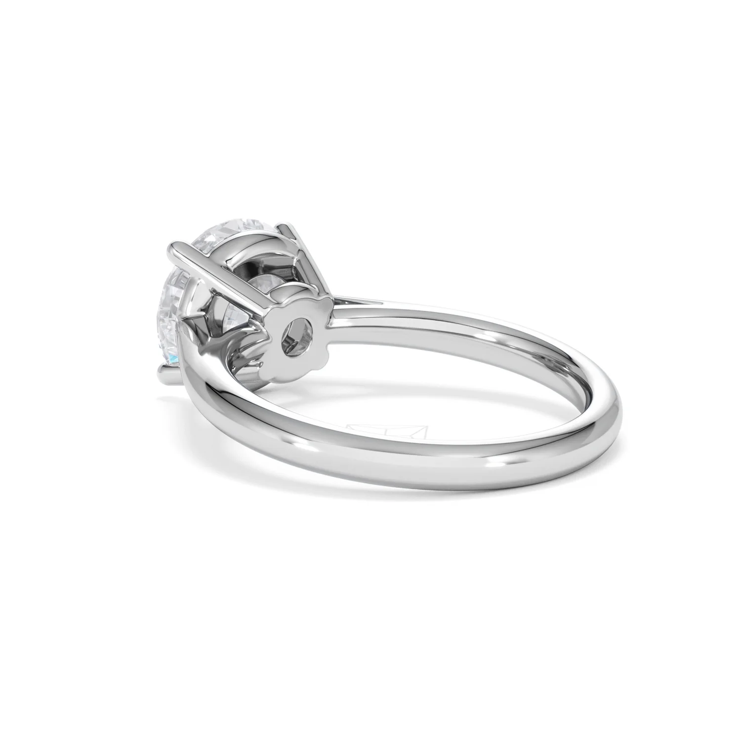 Elysia 3.00ct Lab Diamond Round Cut Engagement Ring in 18K White Gold G/VS1 - Image 58