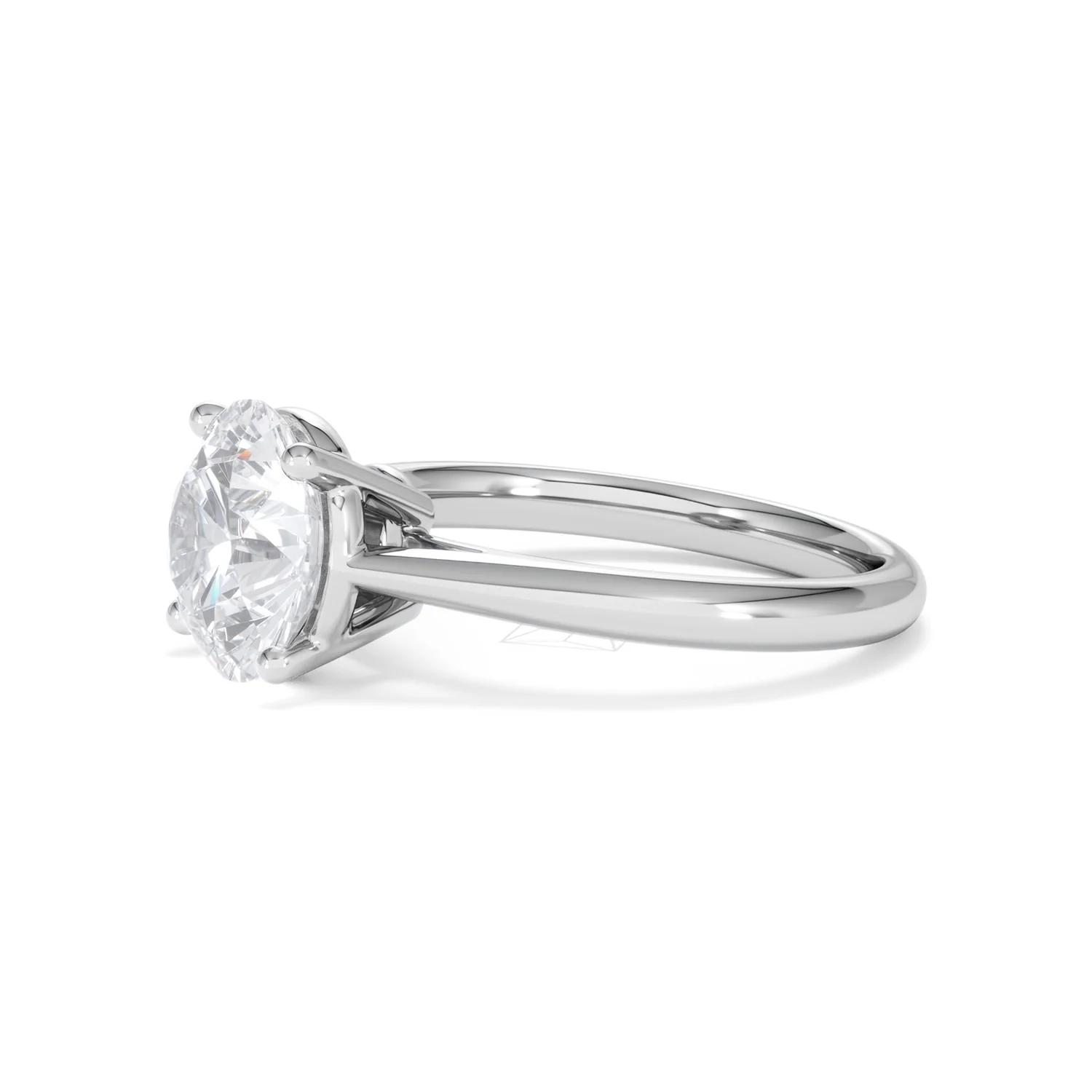 Elysia 3.00ct Lab Diamond Round Cut Engagement Ring in 18K White Gold G/VS1 - Image 75