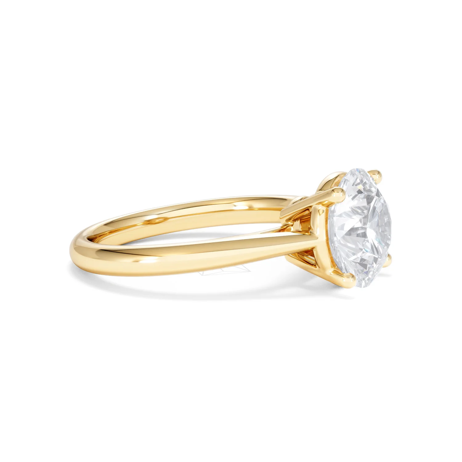 Elysia 3.00ct Lab Diamond Round Cut Engagement Ring in 18K Yellow Gold G/VS1 - Image 22