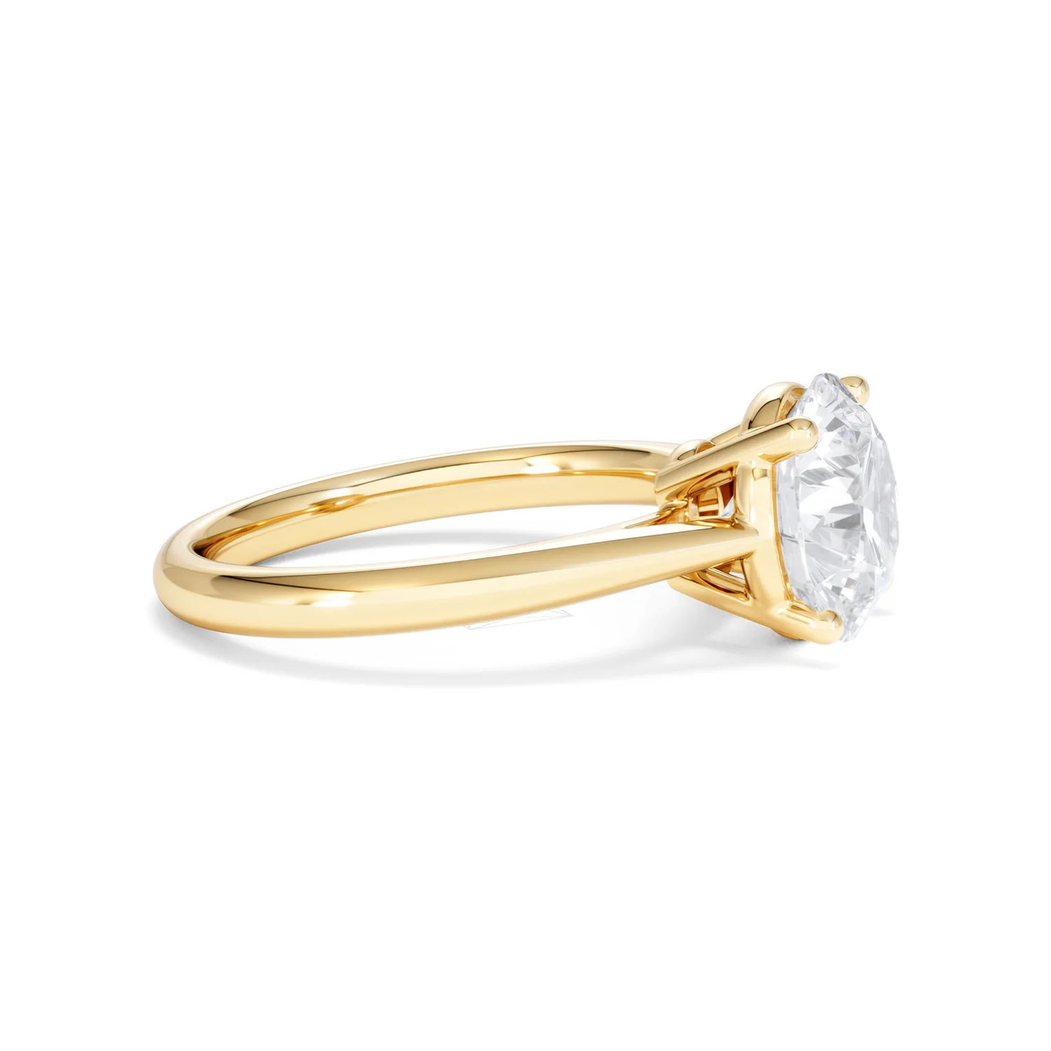 Elysia 3.00ct Lab Diamond Round Cut Engagement Ring in 18K Yellow Gold G/VS1 - Image 24