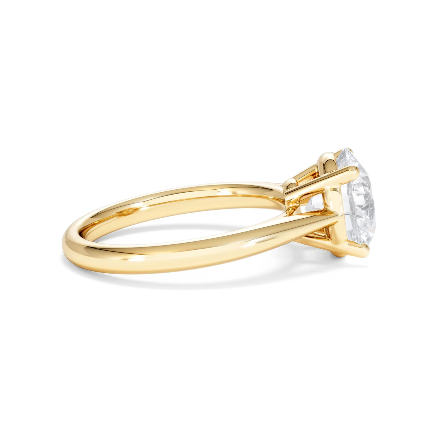 Elysia 3.00ct Lab Diamond Round Cut Engagement Ring in 18K Yellow Gold G/VS1 - Image 28