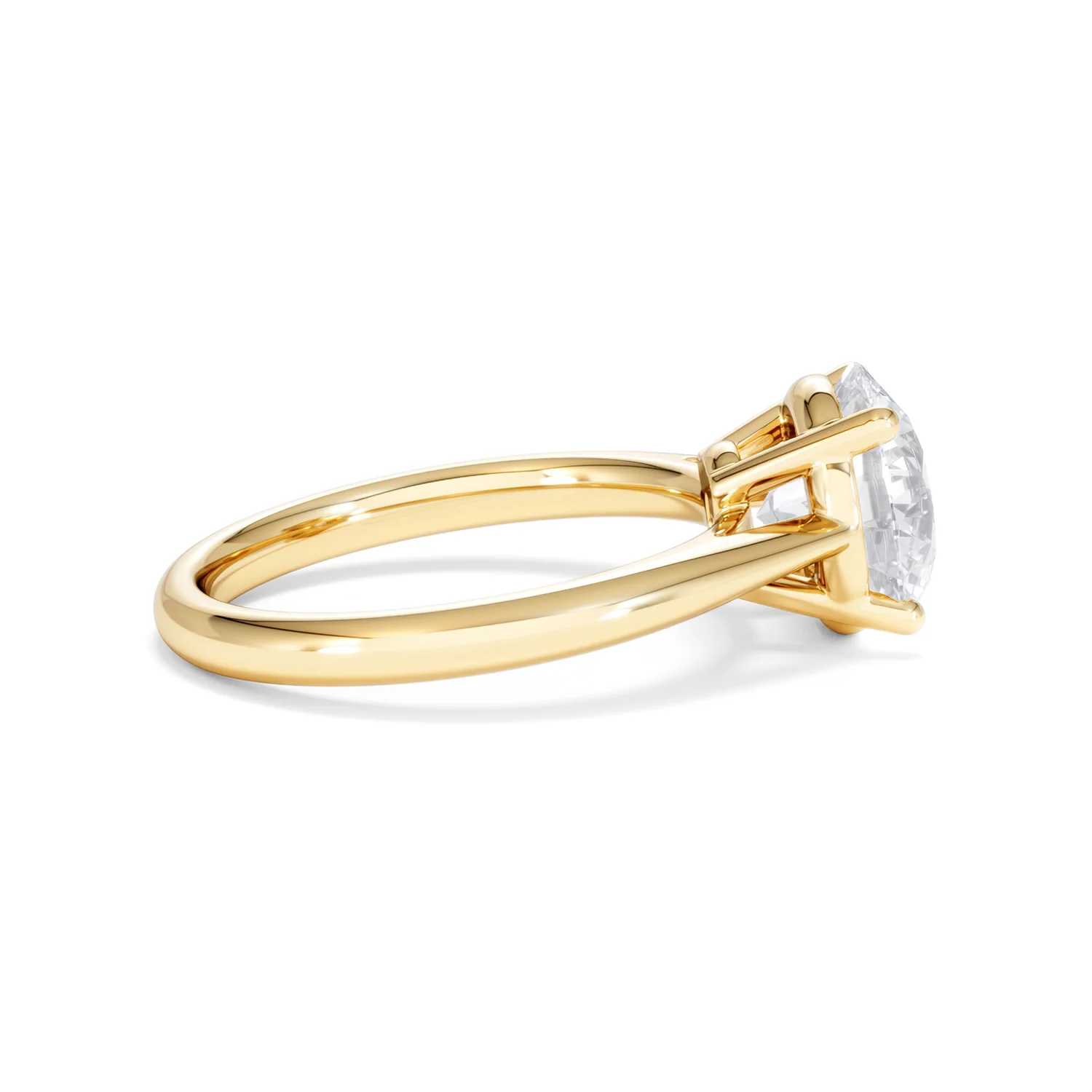 Elysia 3.00ct Lab Diamond Round Cut Engagement Ring in 18K Yellow Gold G/VS1 - Image 29