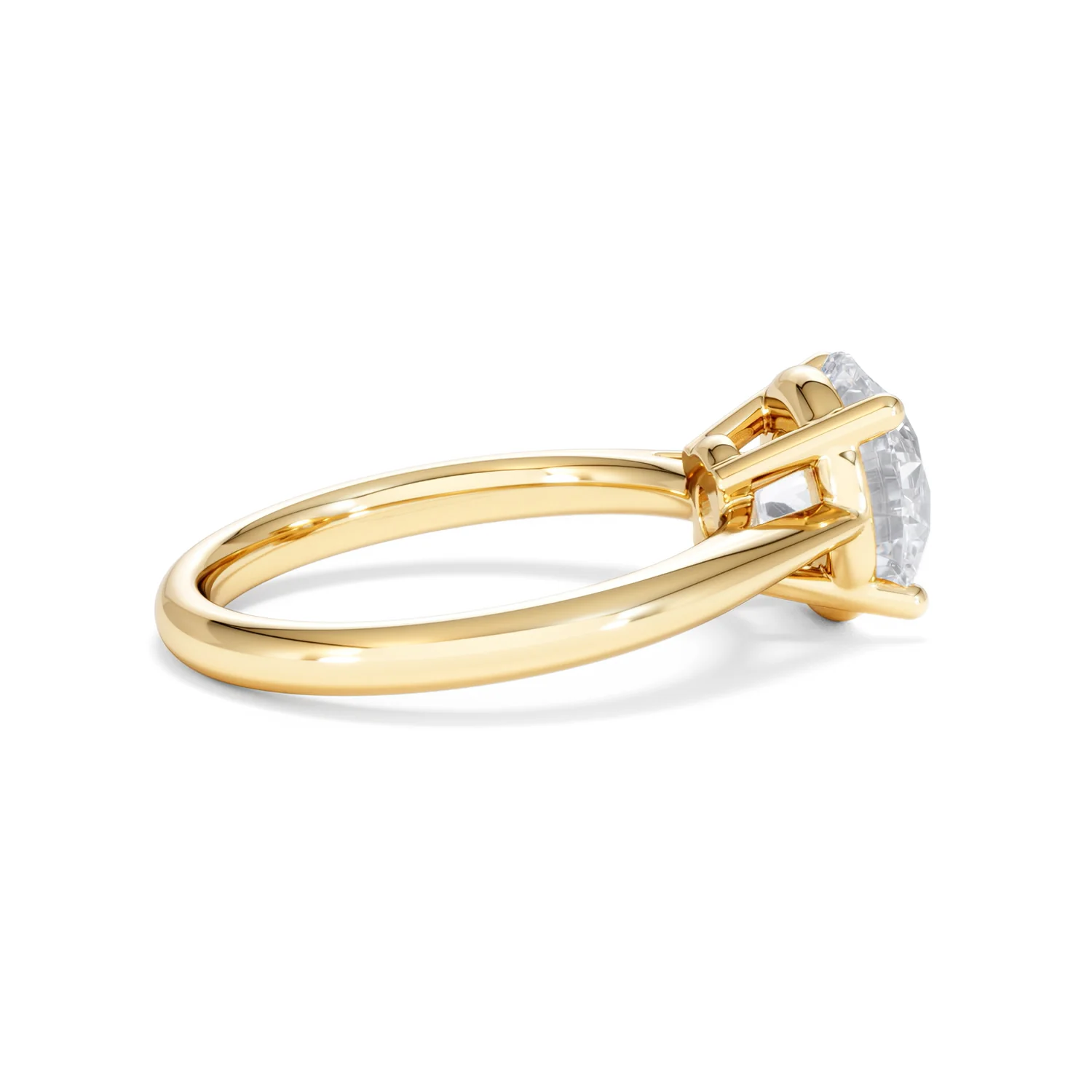 Elysia 3.00ct Lab Diamond Round Cut Engagement Ring in 18K Yellow Gold G/VS1 - Image 31