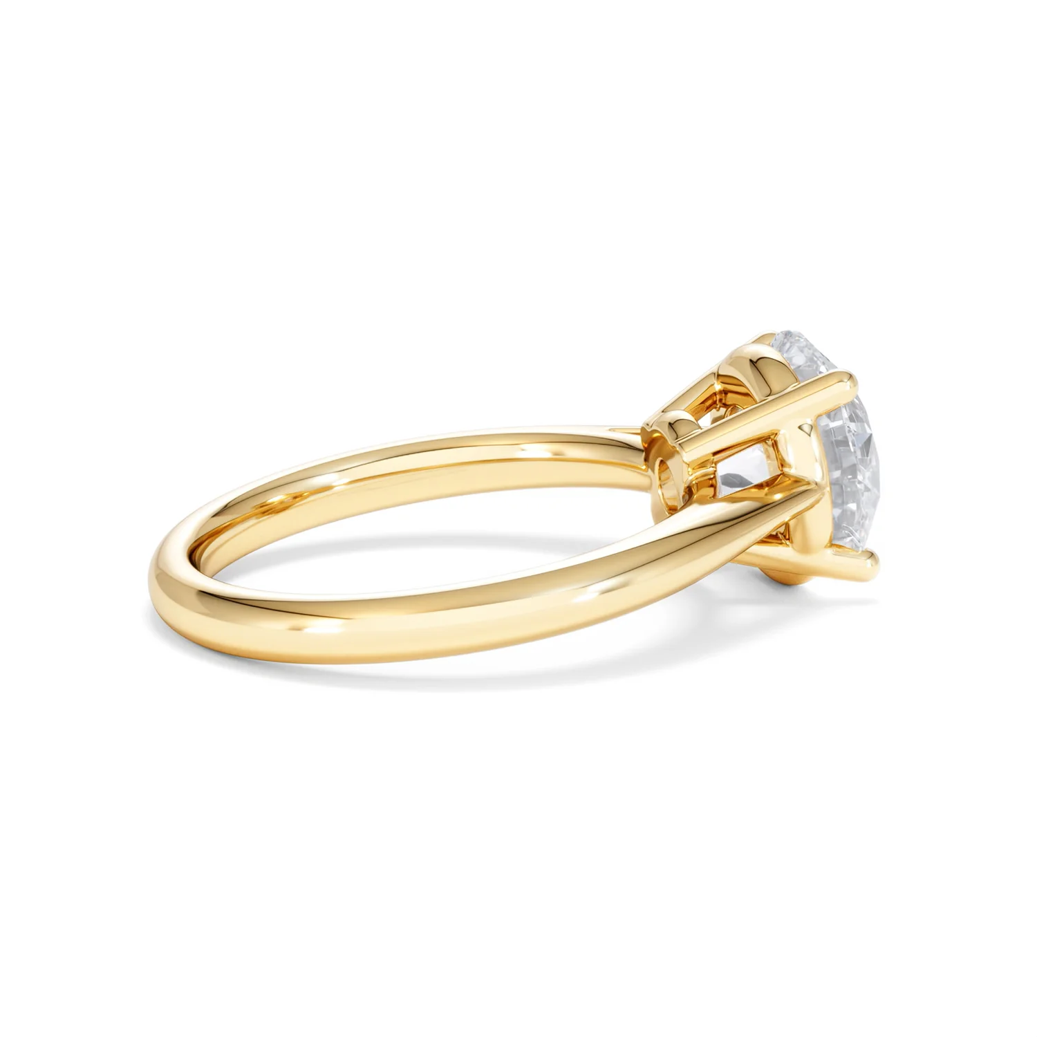 Elysia 3.00ct Lab Diamond Round Cut Engagement Ring in 18K Yellow Gold G/VS1 - Image 32