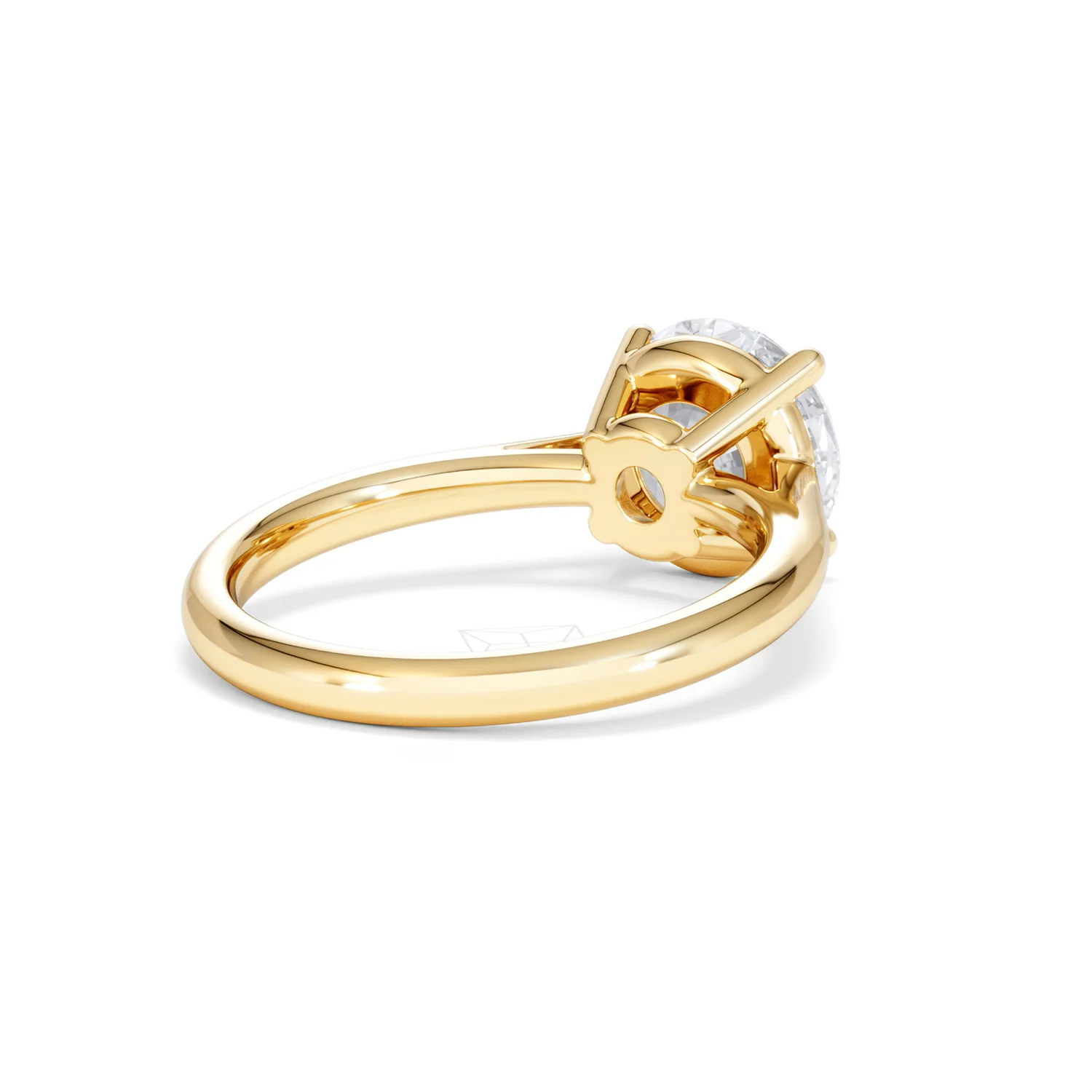 Elysia 3.00ct Lab Diamond Round Cut Engagement Ring in 18K Yellow Gold G/VS1 - Image 40