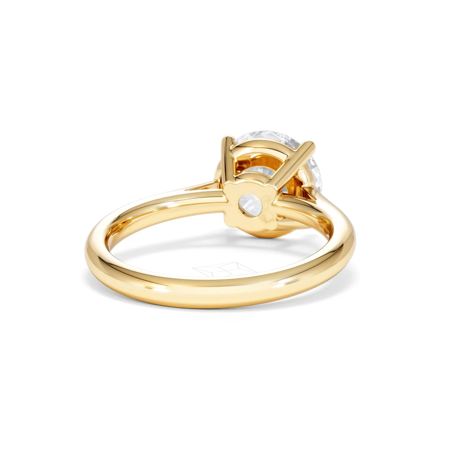 Elysia 3.00ct Lab Diamond Round Cut Engagement Ring in 18K Yellow Gold G/VS1 - Image 44