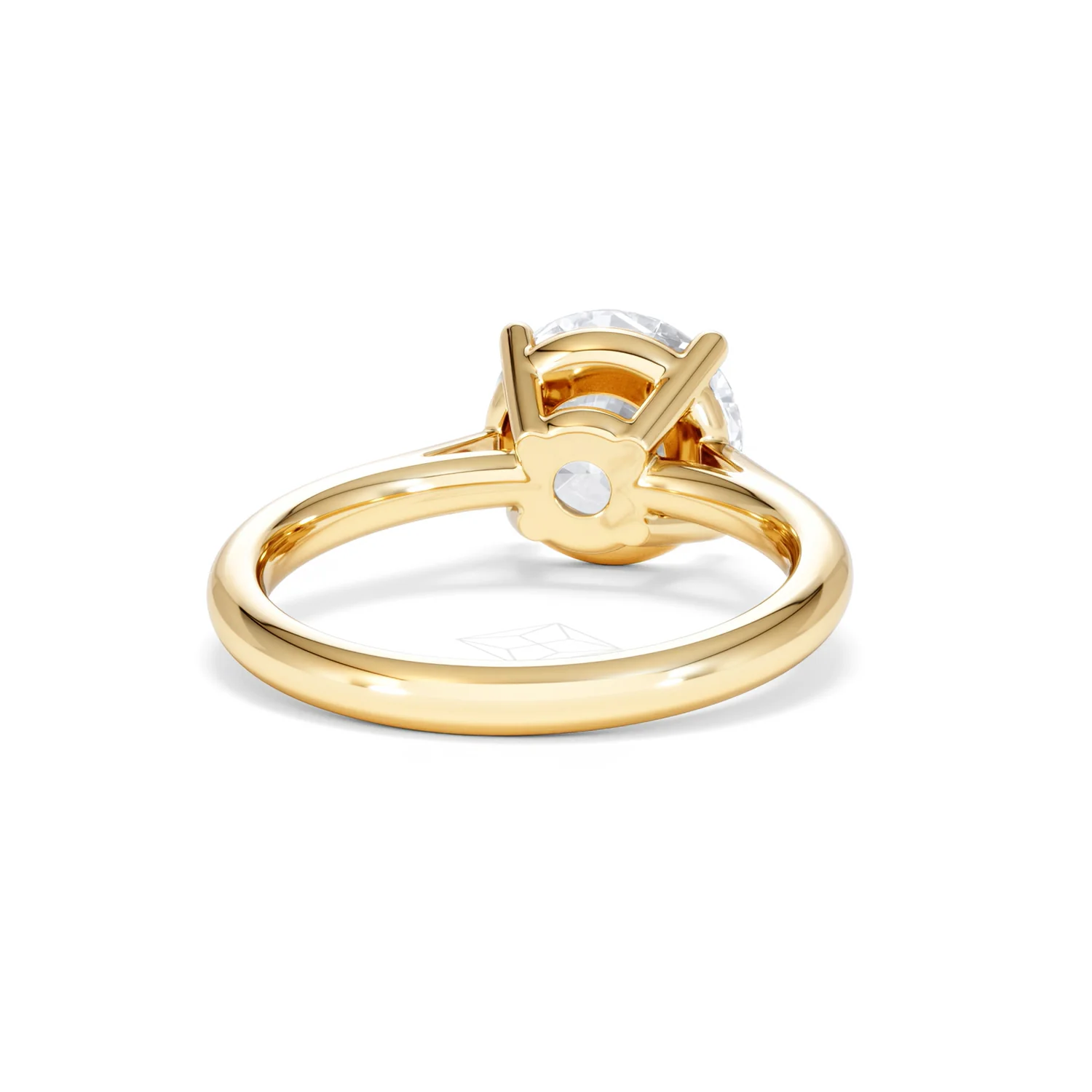Elysia 3.00ct Lab Diamond Round Cut Engagement Ring in 18K Yellow Gold G/VS1 - Image 45