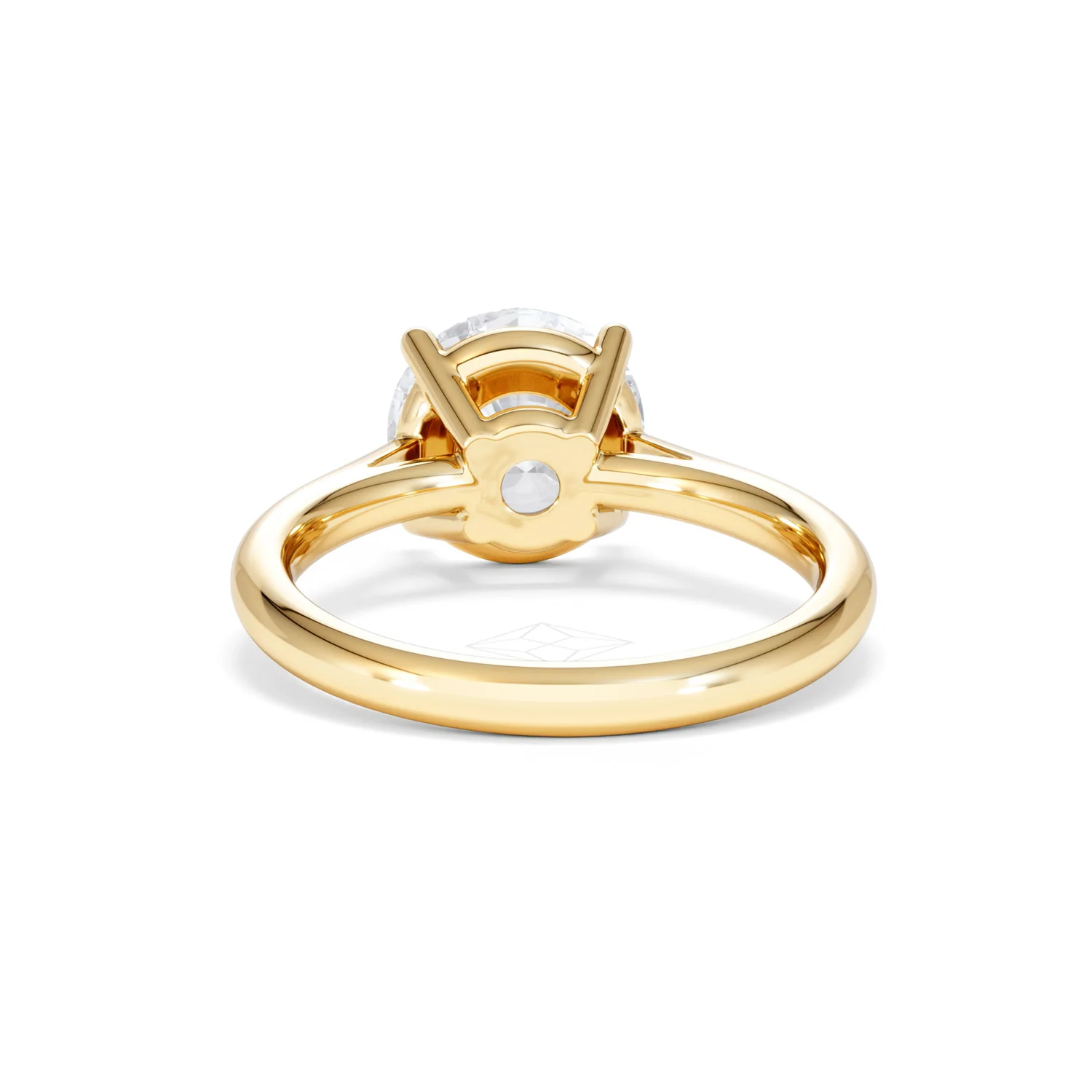 Elysia 3.00ct Lab Diamond Round Cut Engagement Ring in 18K Yellow Gold G/VS1 - Image 49