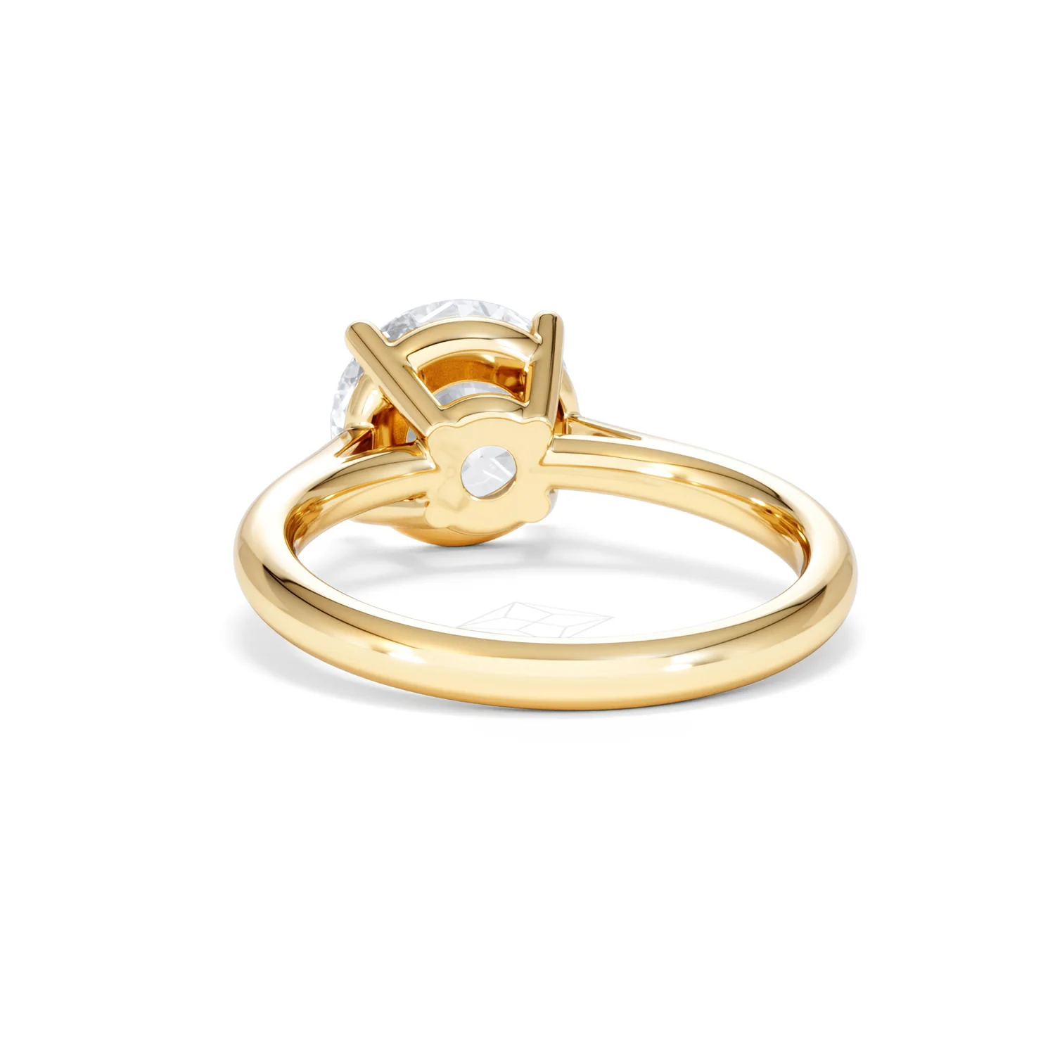 Elysia 3.00ct Lab Diamond Round Cut Engagement Ring in 18K Yellow Gold G/VS1 - Image 51
